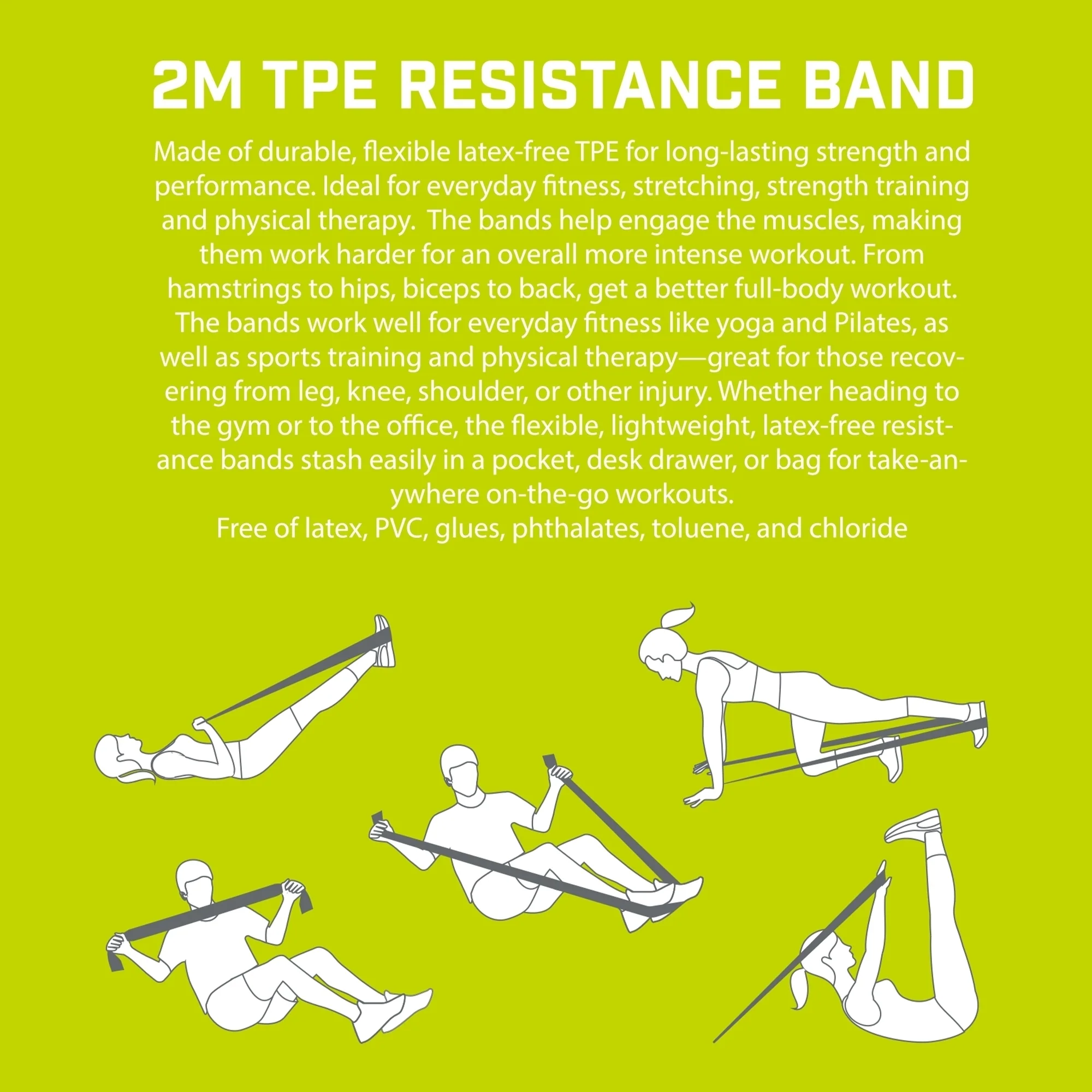 2m TPE Resistance Band - Image 4