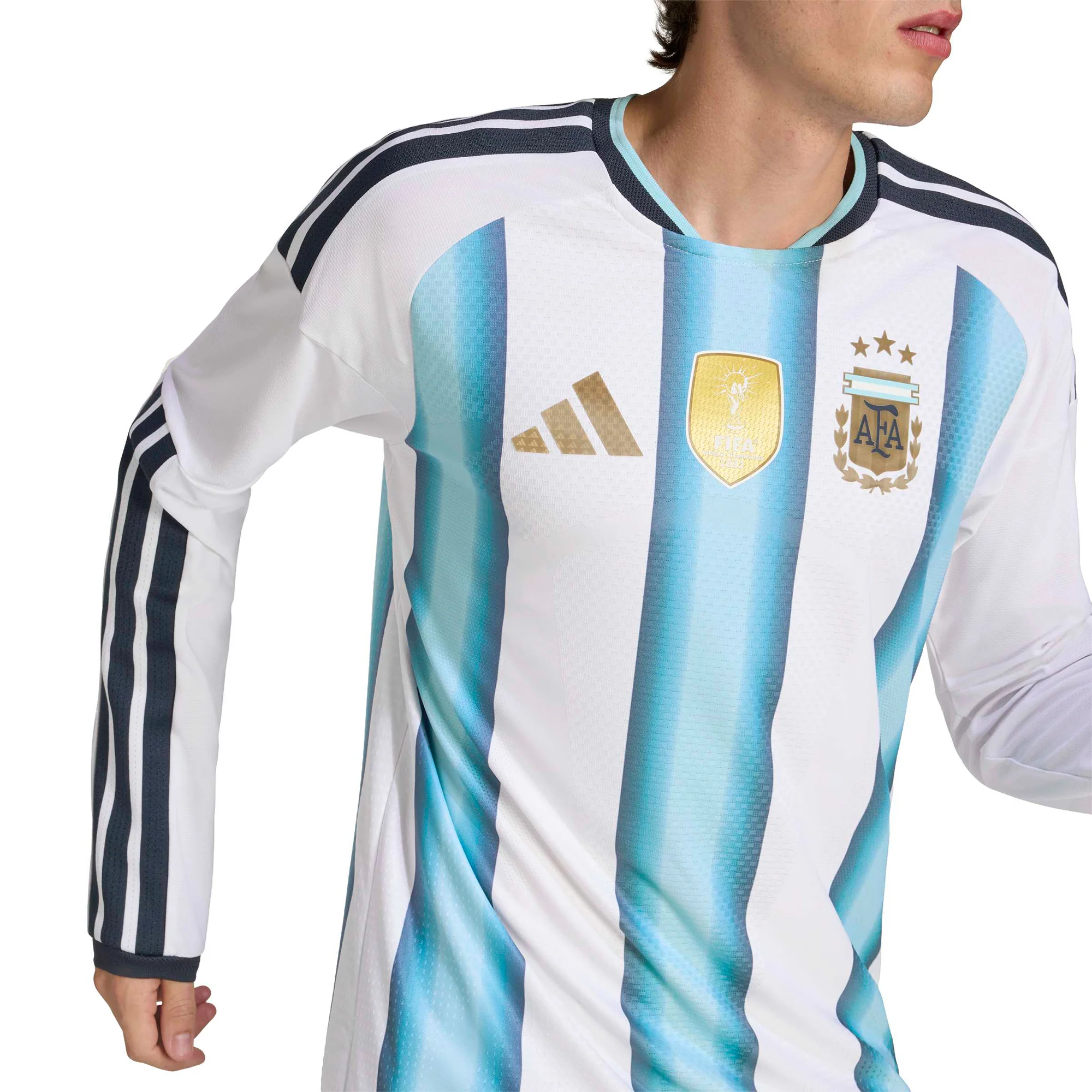 Argentina 26 Home Authentic L/S Football Shirt - Image 5