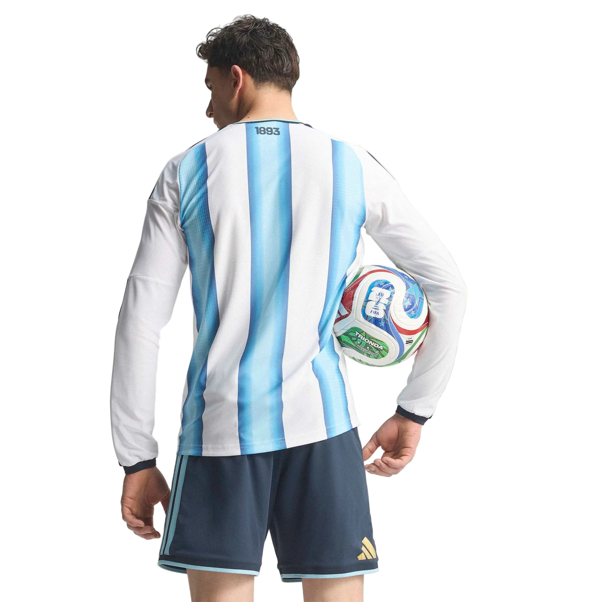 Argentina 26 Home Authentic L/S Football Shirt - Image 7