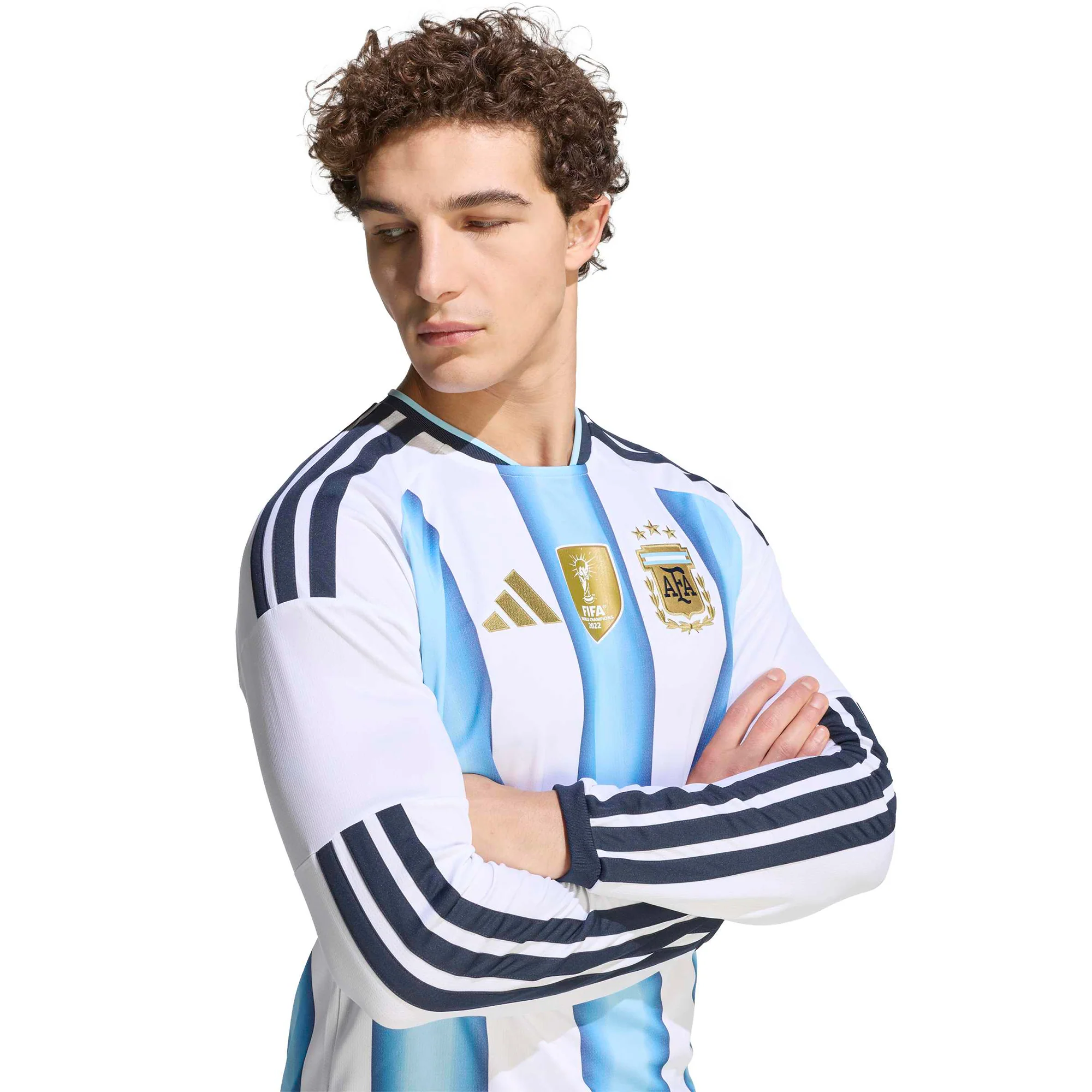 Argentina 26 Home L/S Football Shirt - Image 4