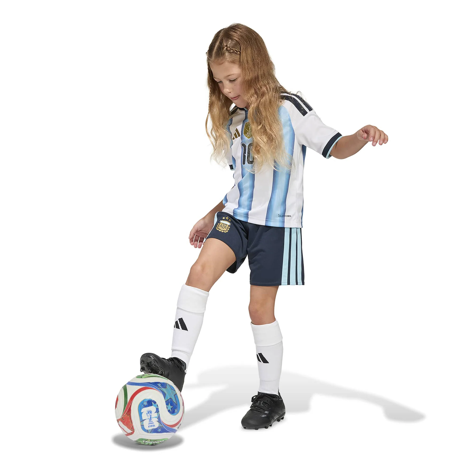 Argentina 26 Home Messi Football Mini Kit - Image 5