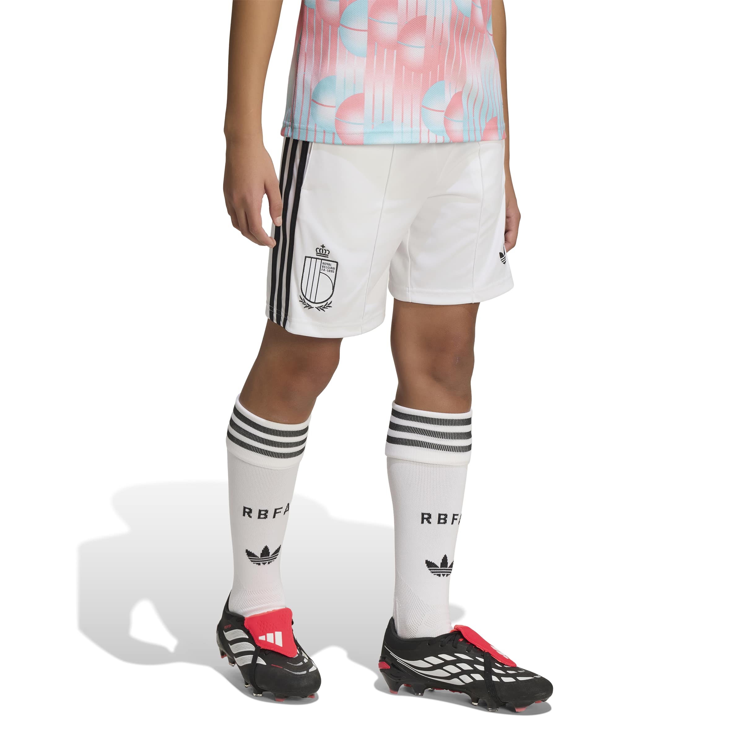 Belgium 26 Away Football Shorts Jnr