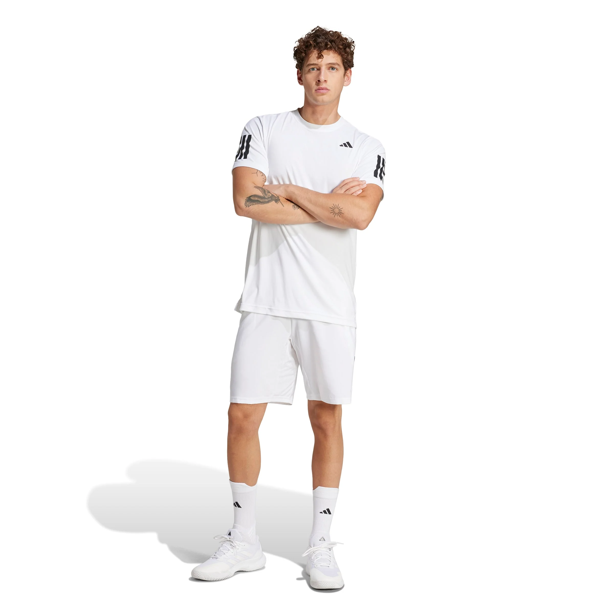 Club Tennis Climacool 3-Stripes Shorts (9inch) - Image 4