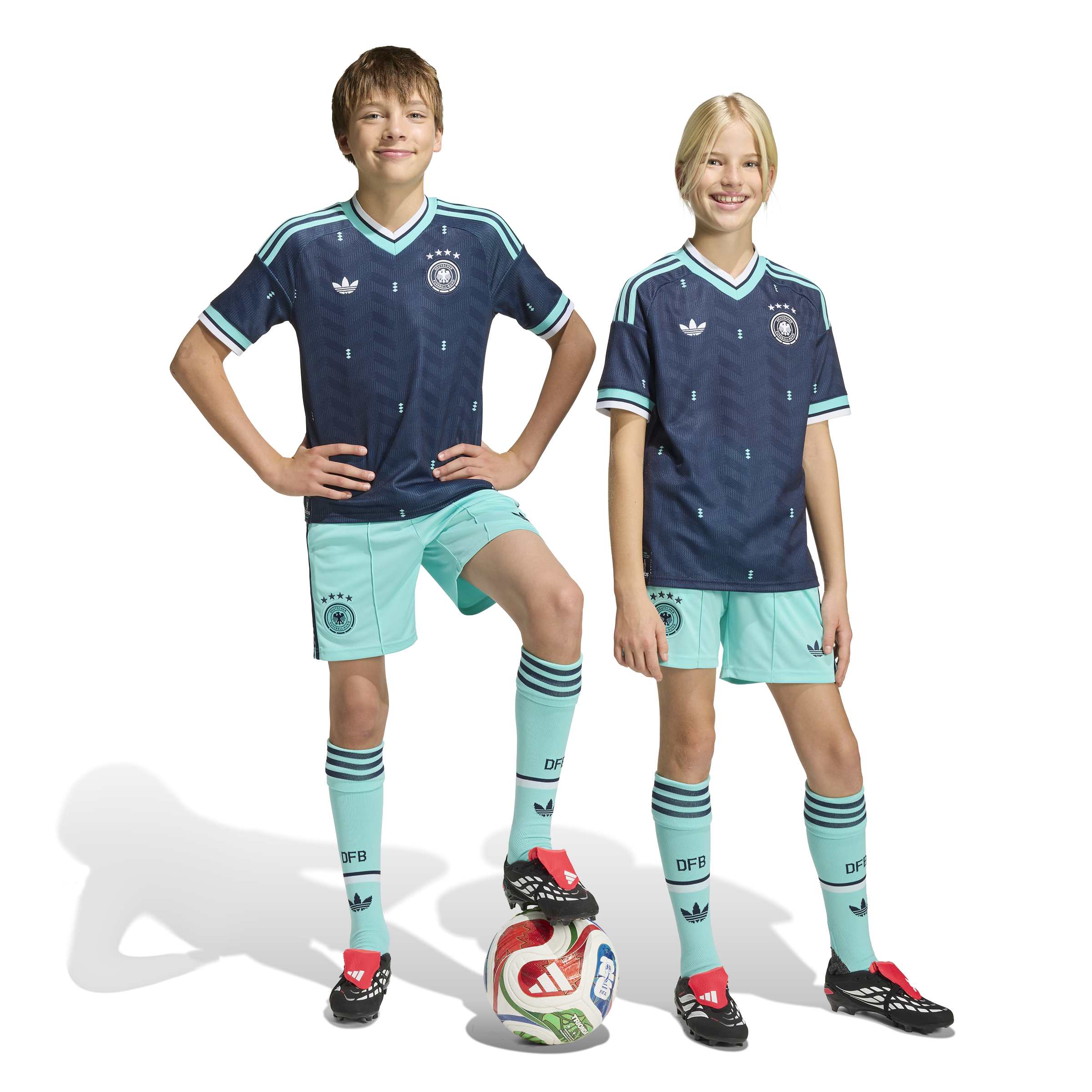 Germany 26 Away Football Shorts Jnr - Image 2