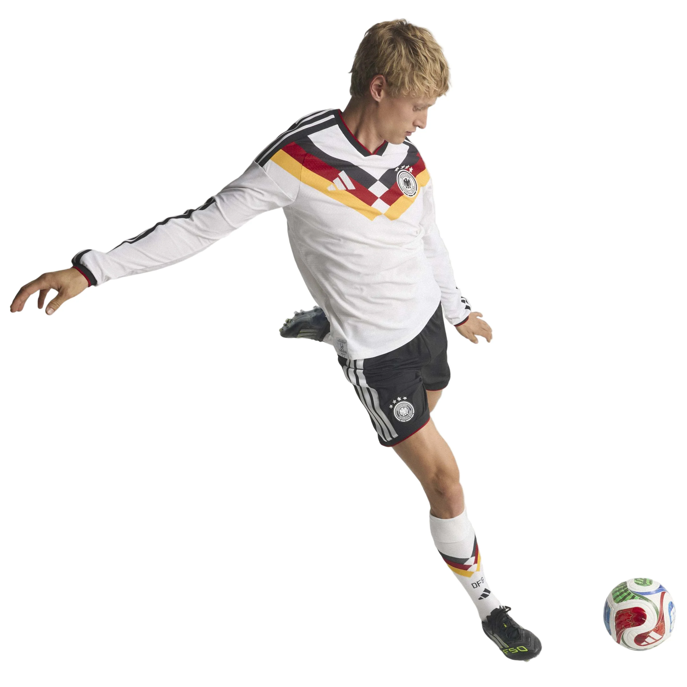 Germany 26 Home Long Sleeve Authentic Football Shirt - Image 6
