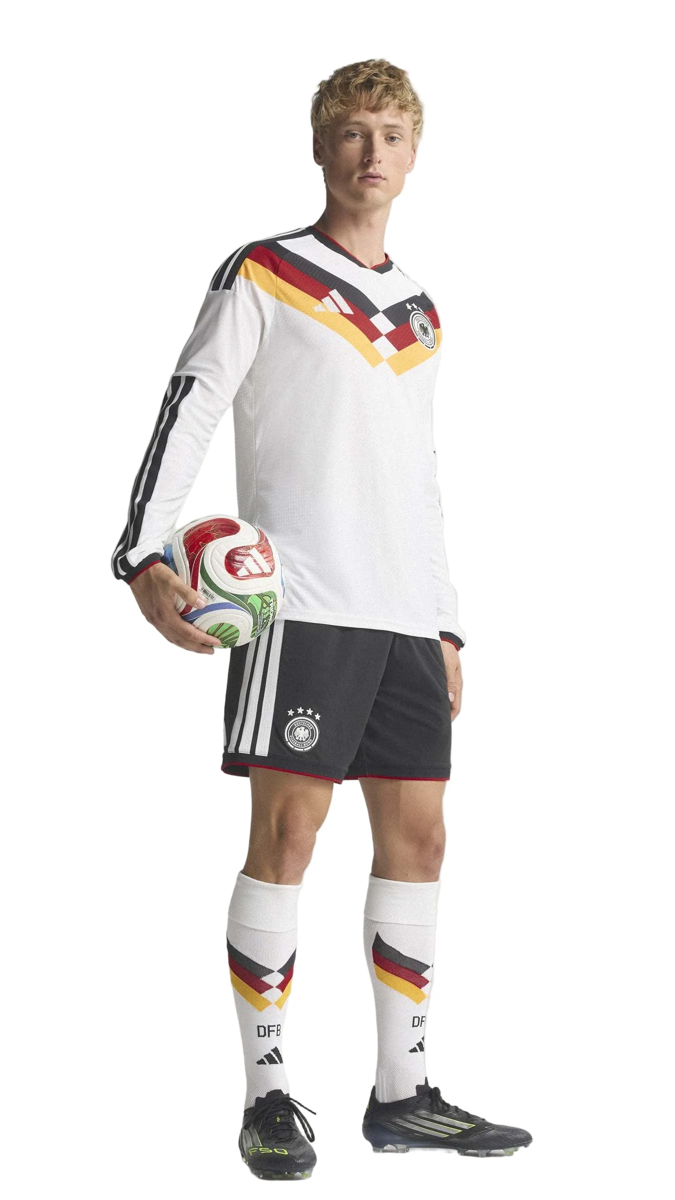 Germany 26 Home Long Sleeve Authentic Football Shirt - Image 9