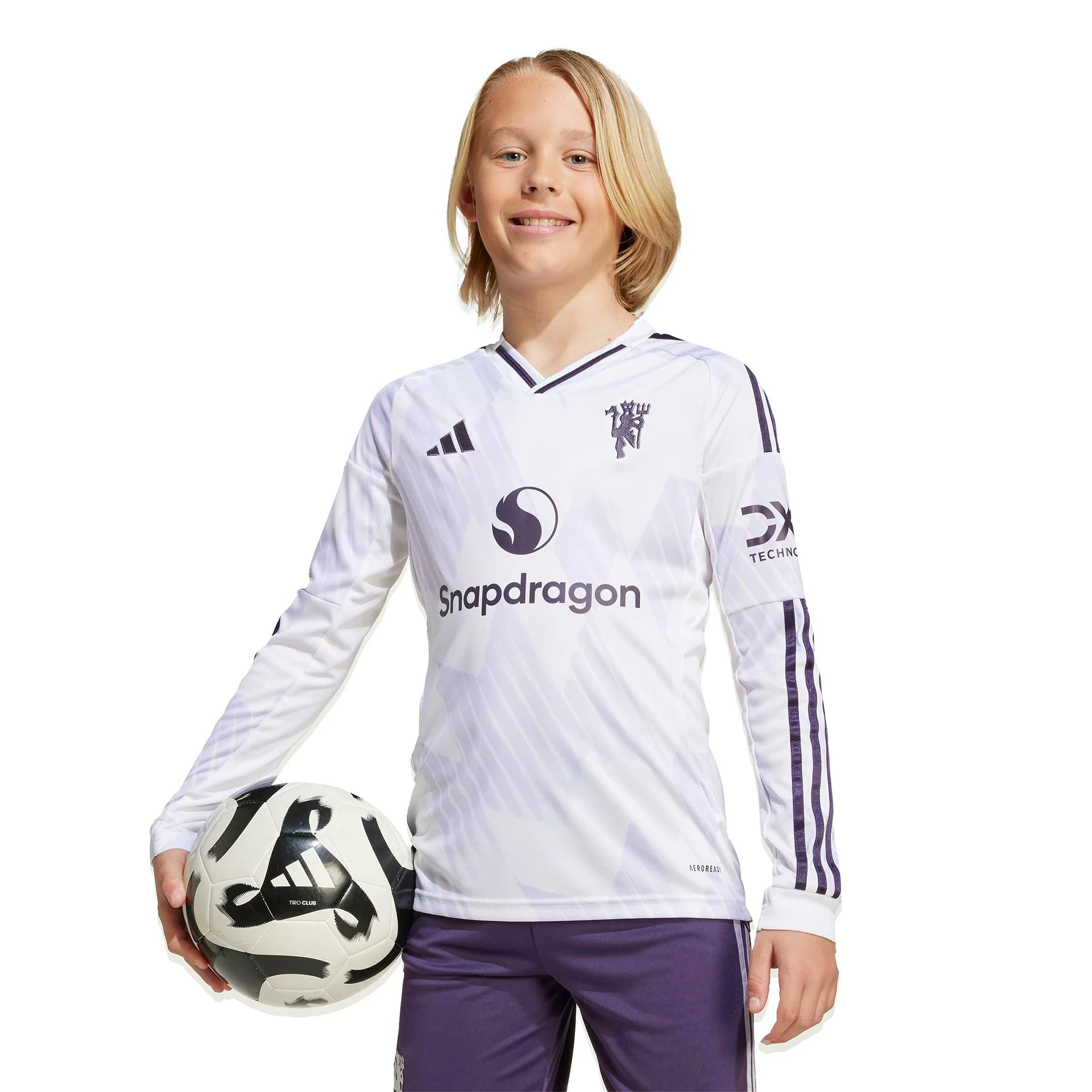 Man Utd 25/26 Away L/S Football Shirt Jnr - Image 3