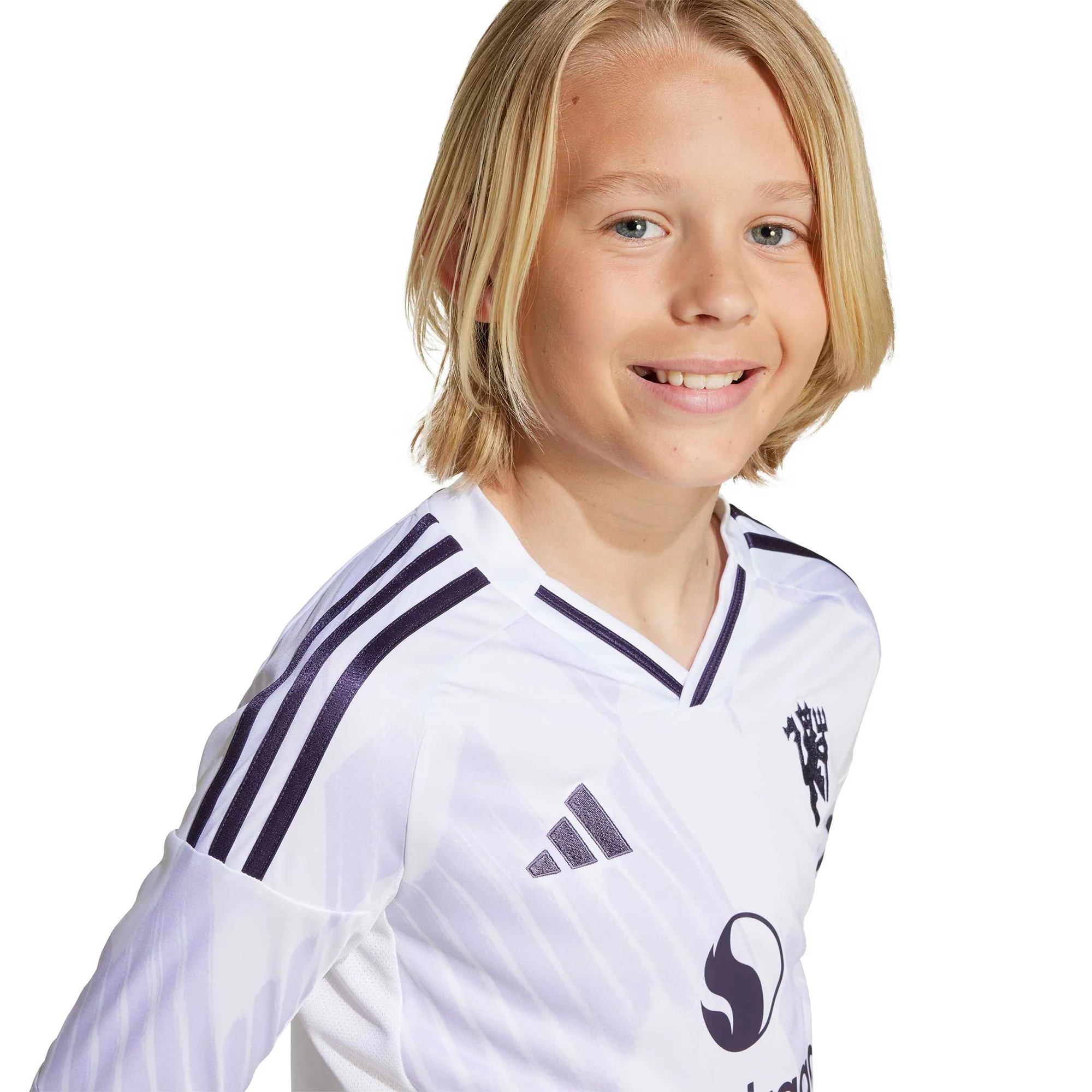 Man Utd 25/26 Away L/S Football Shirt Jnr - Image 7