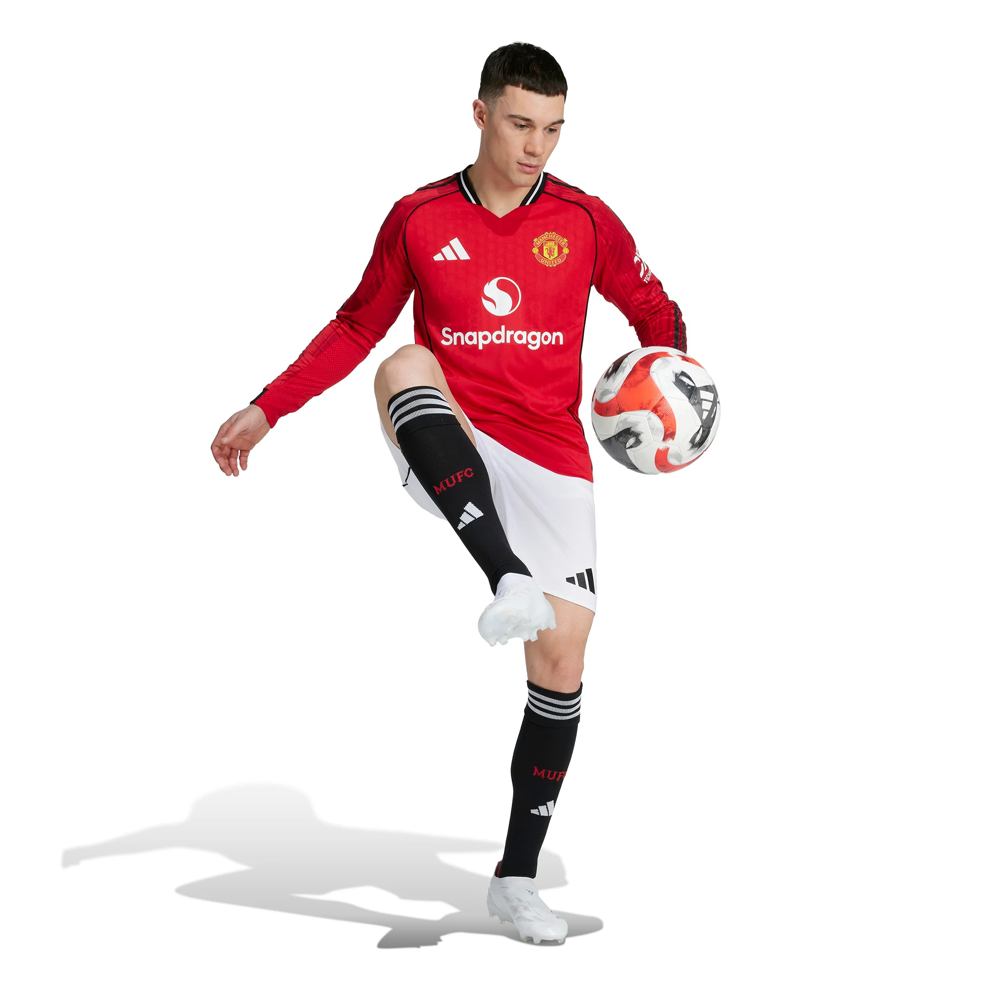 Man Utd 25/26 Home Authentic L/S Football Shirt - Image 3
