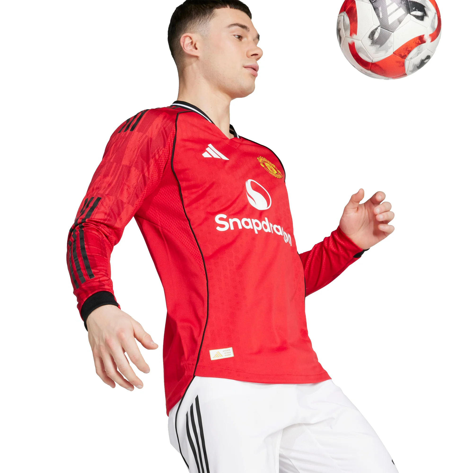 Man Utd 25/26 Home Authentic L/S Football Shirt - Image 4