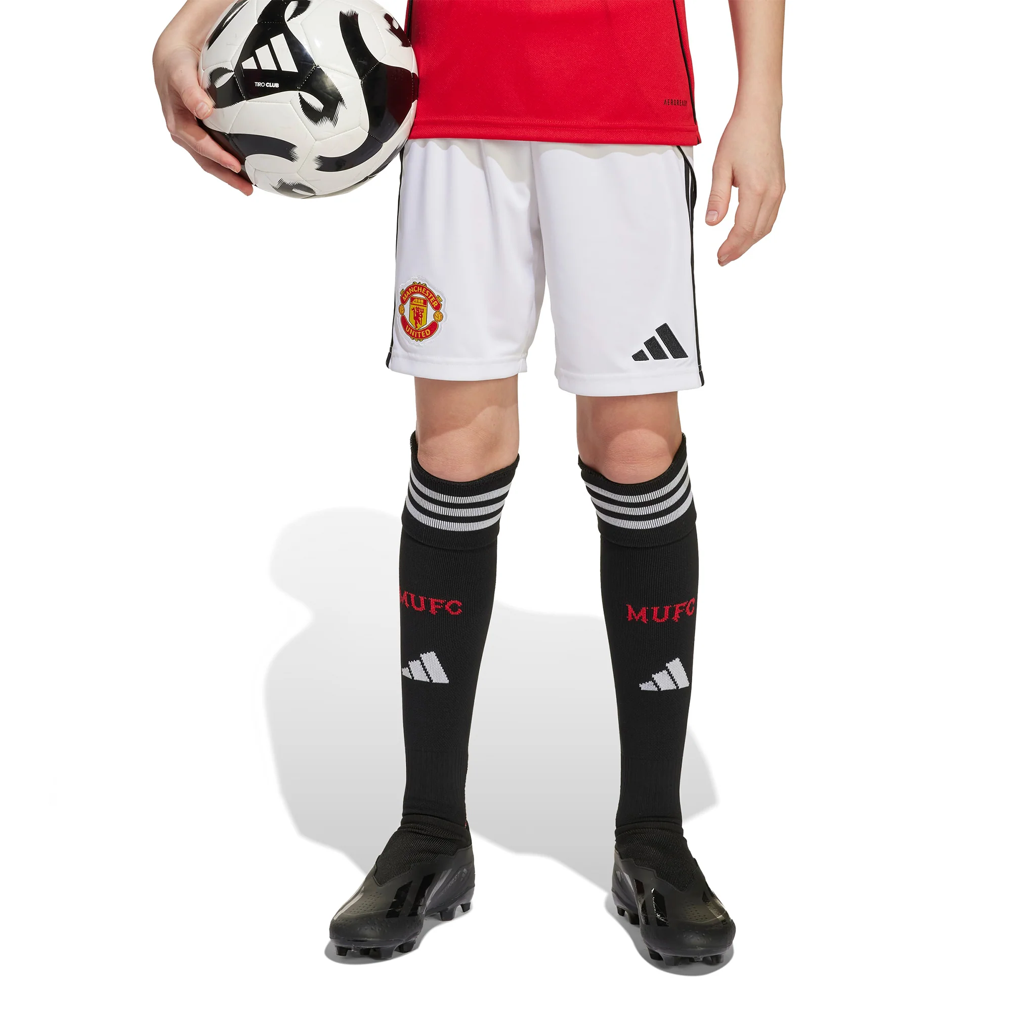 Man Utd 25/26 Home Football Shorts Jnr