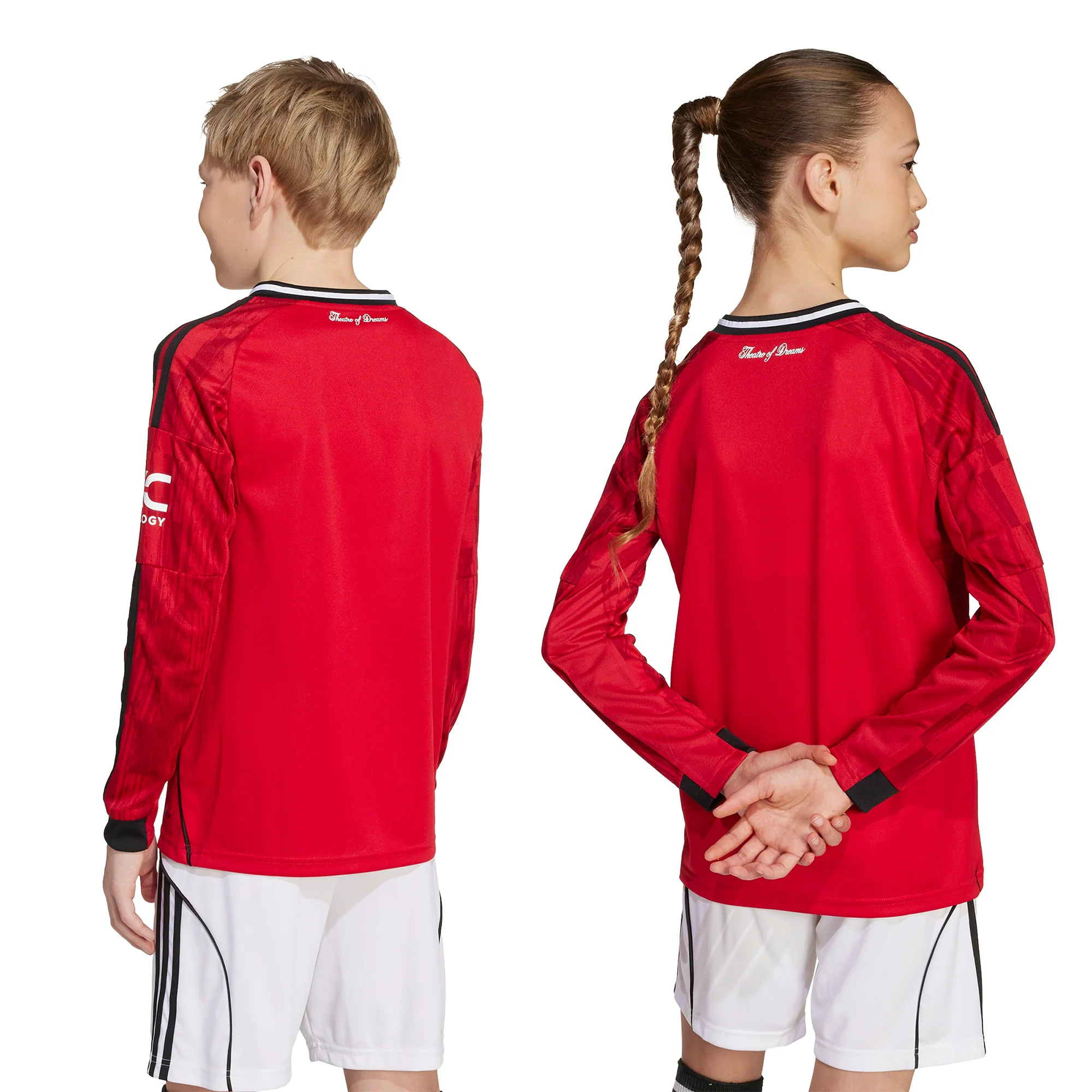 Man Utd 25/26 Home L/S Football Shirt Jnr - Image 2