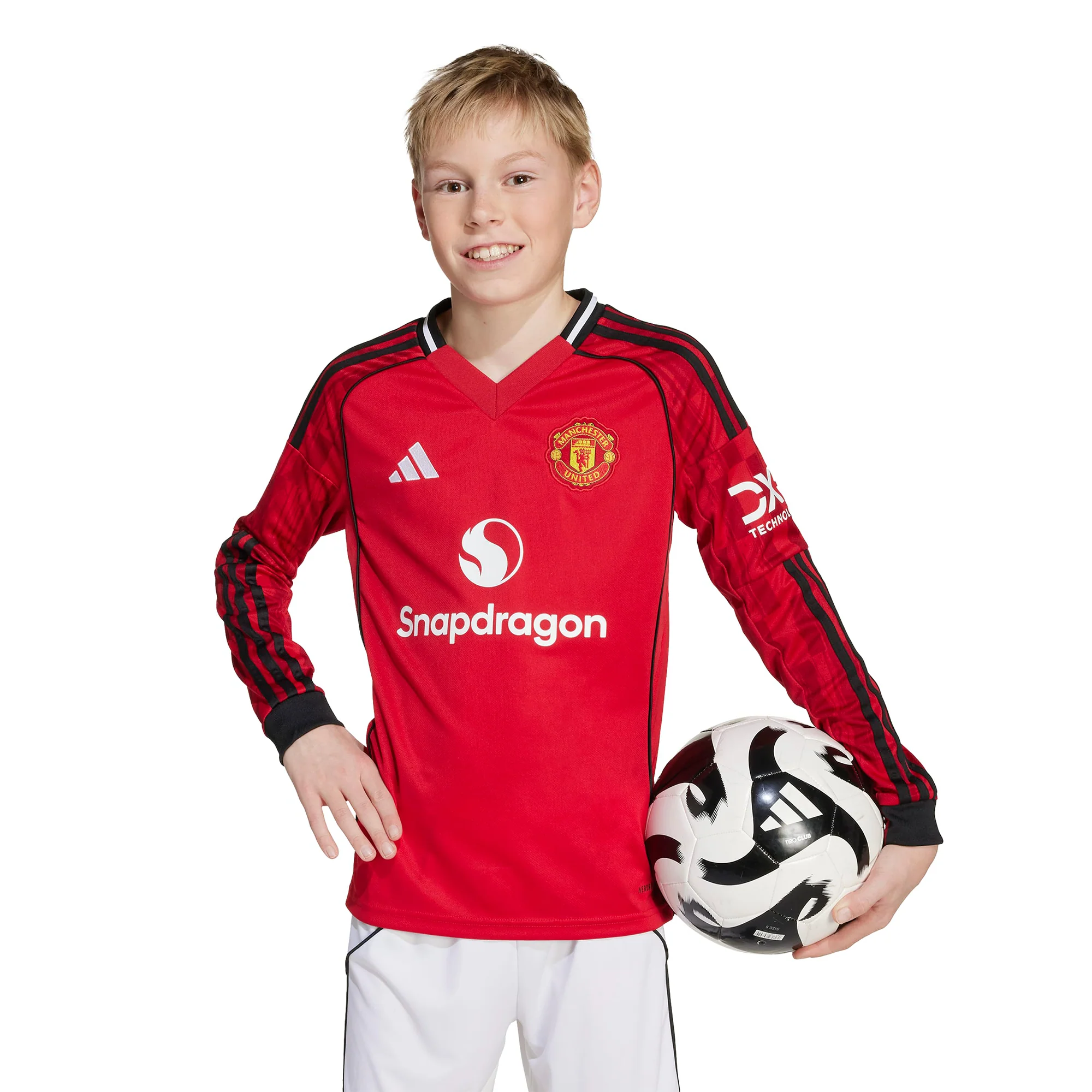 Man Utd 25/26 Home L/S Football Shirt Jnr - Image 3
