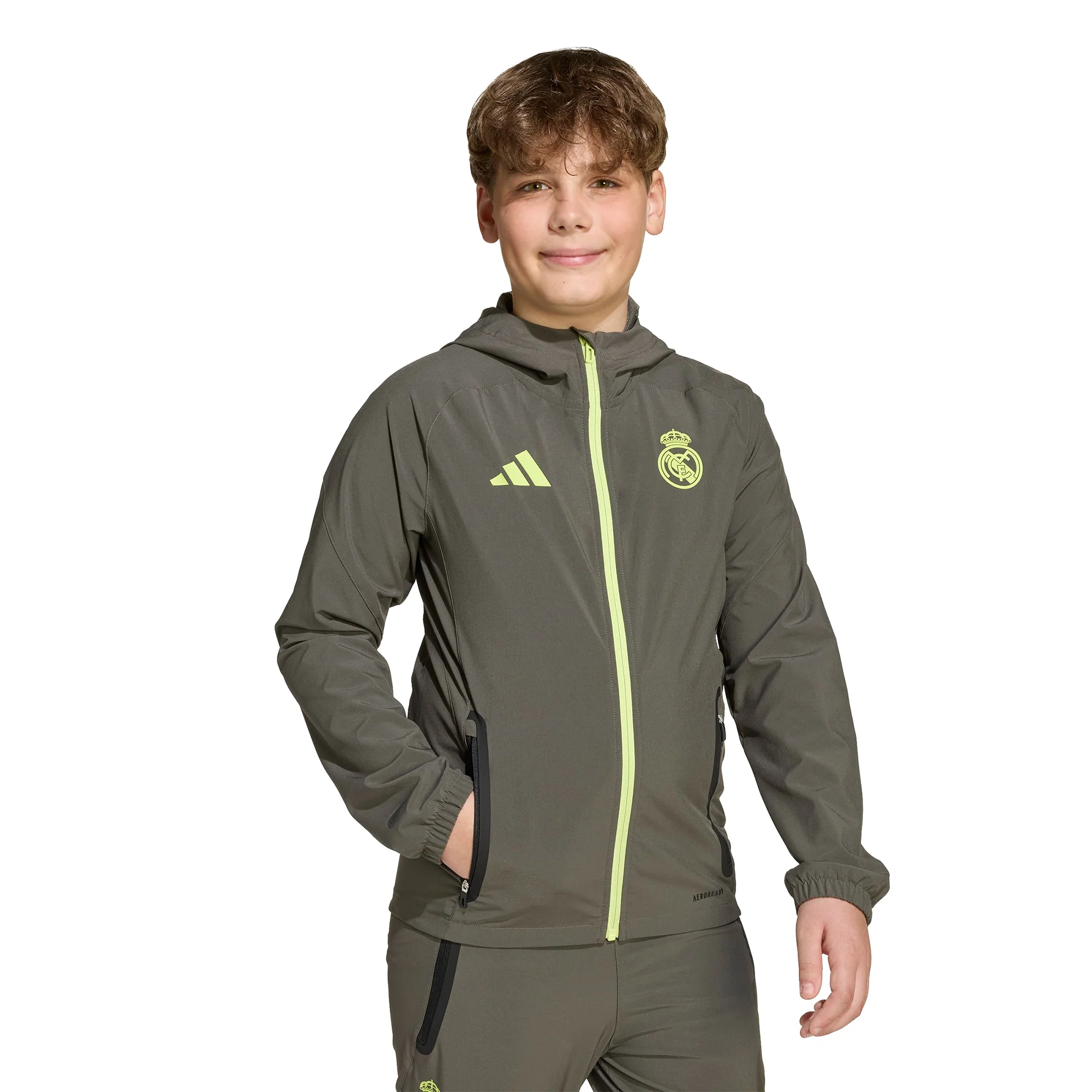 Real Madrid 25/26 Football Travel Jacket Jnr - Image 3
