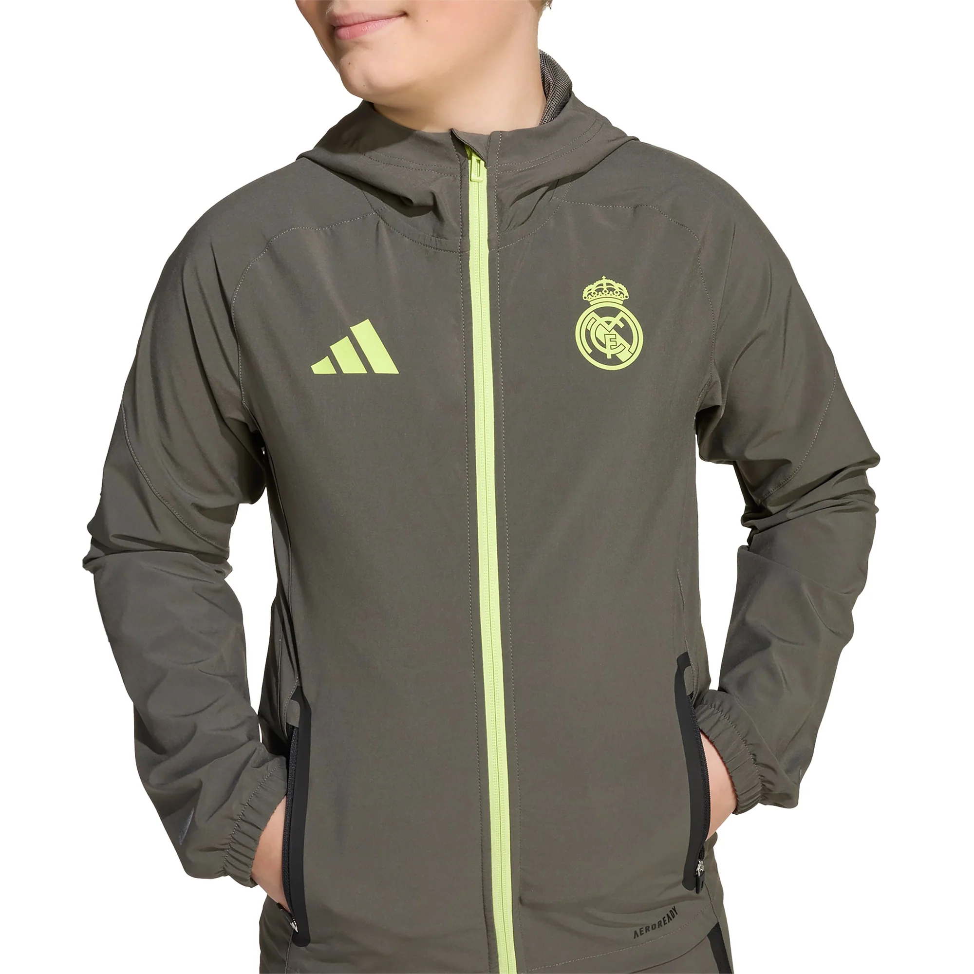 Real Madrid 25/26 Football Travel Jacket Jnr - Image 6