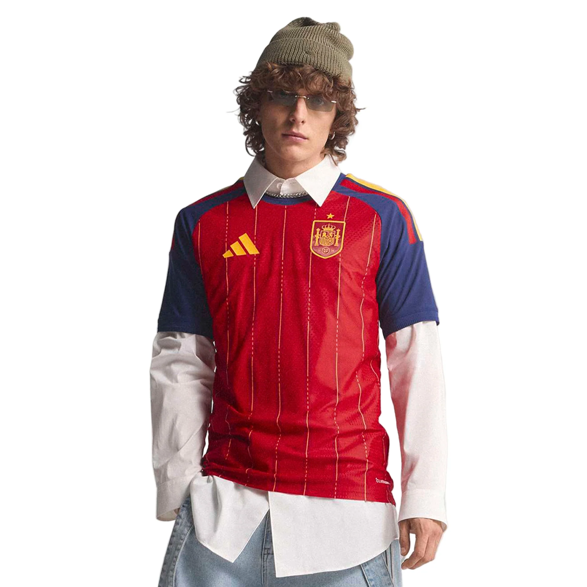 Spain 26 Home Authentic Football Shirt - Image 3