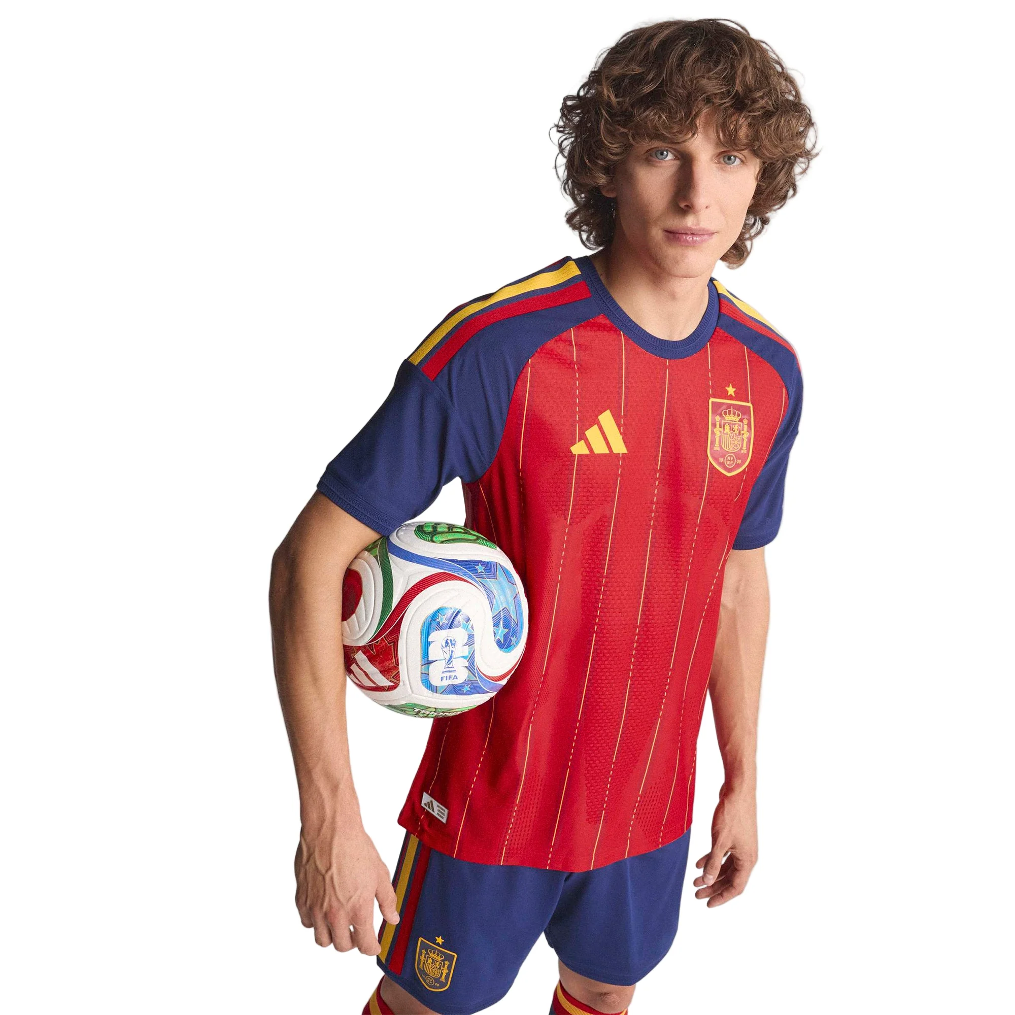 Spain 26 Home Authentic Football Shirt - Image 6