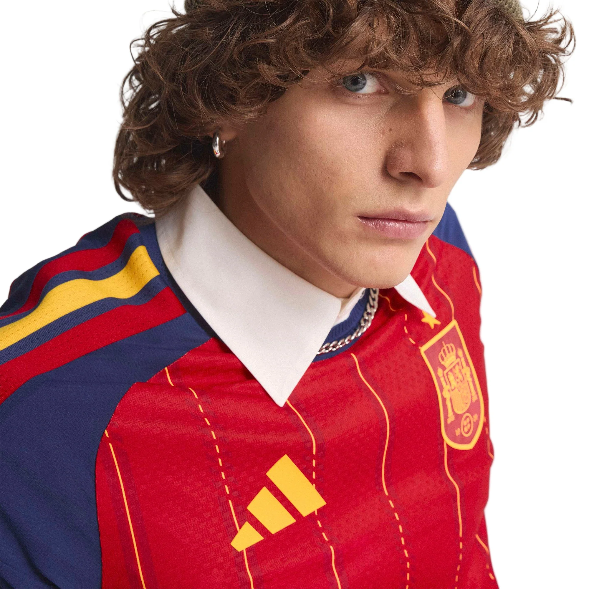 Spain 26 Home Authentic Football Shirt - Image 8