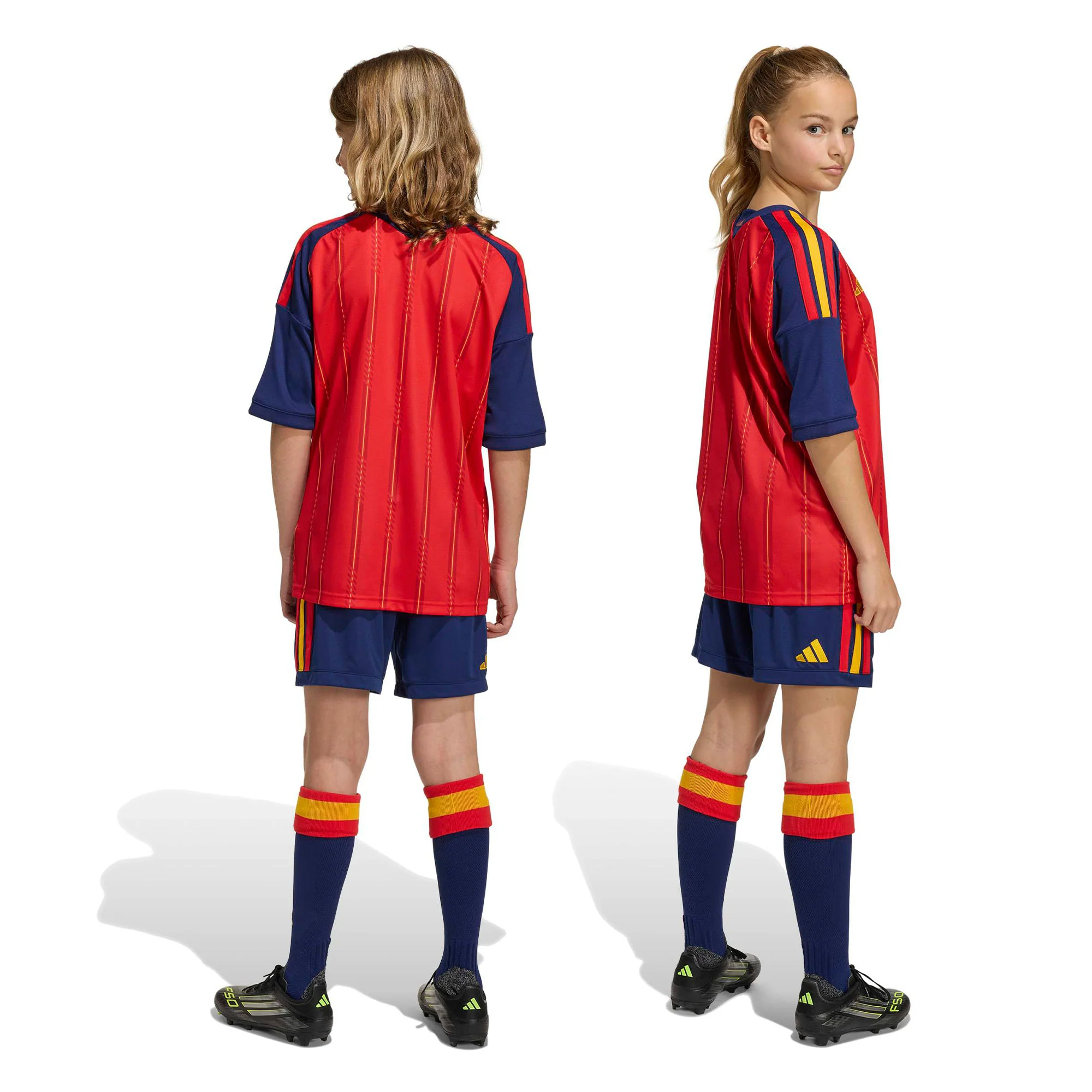 Spain 26 Home Football Shorts Jnr - Image 6