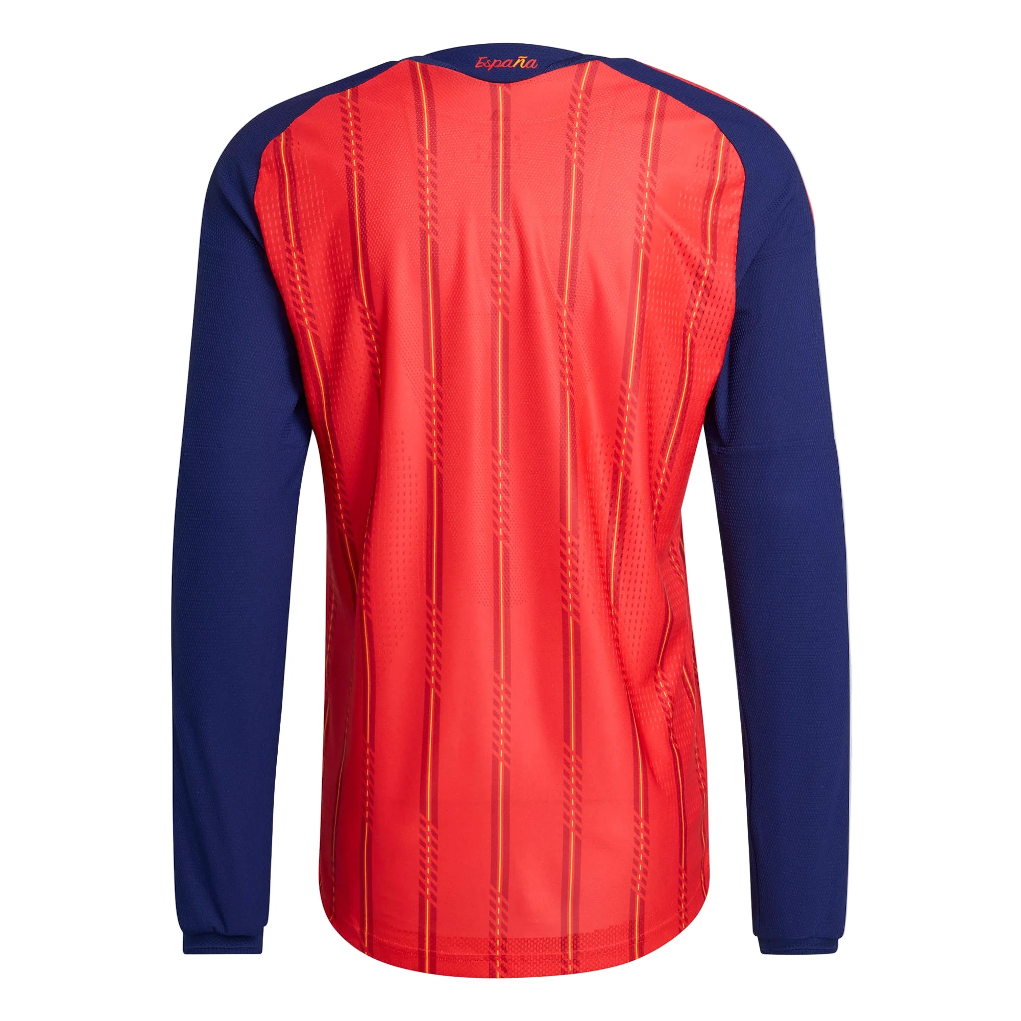 Spain 26 Home Long Sleeve Authentic Football Shirt - Image 12