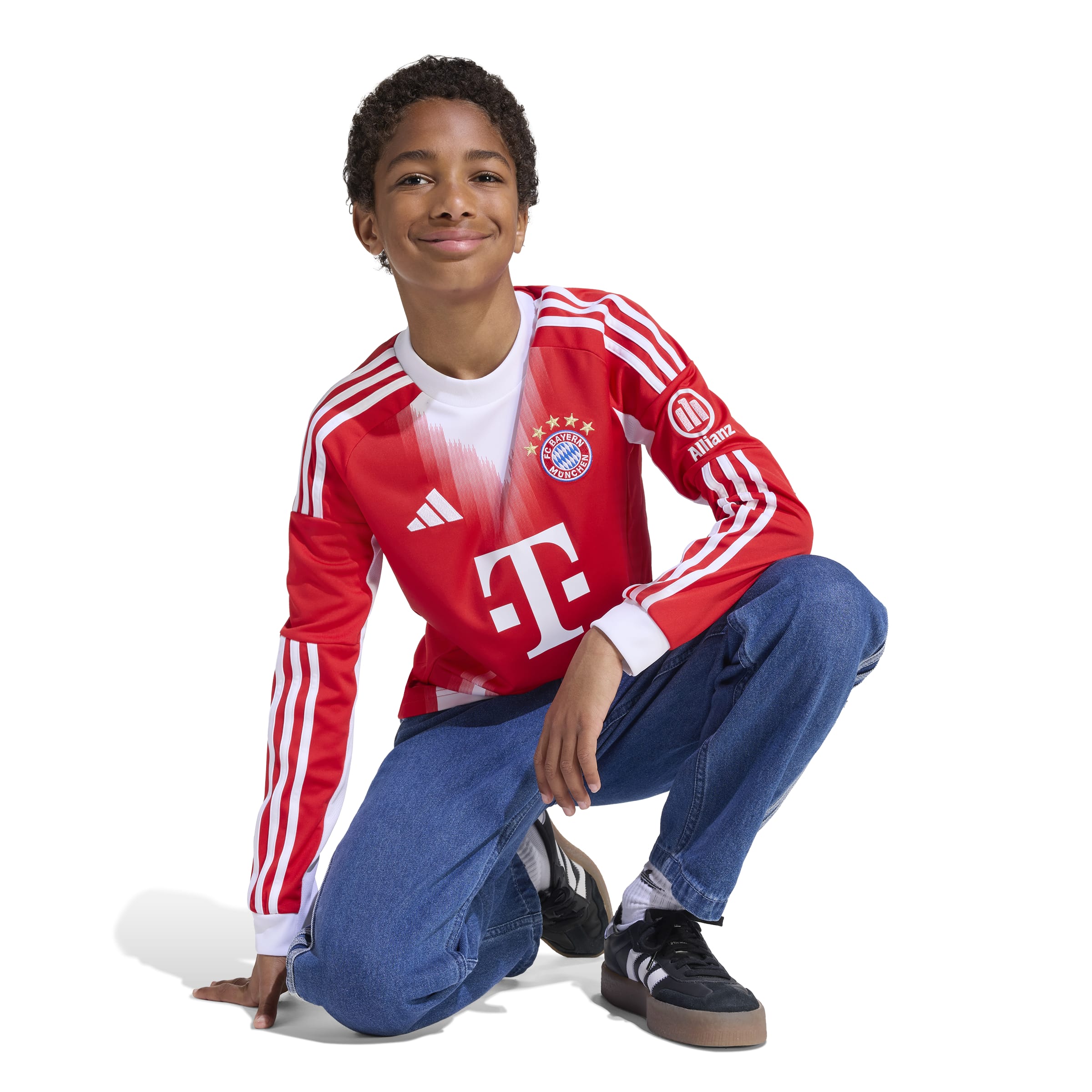 Bayern Munich 25/26 Home L/S Football Shirt Jnr - Image 5