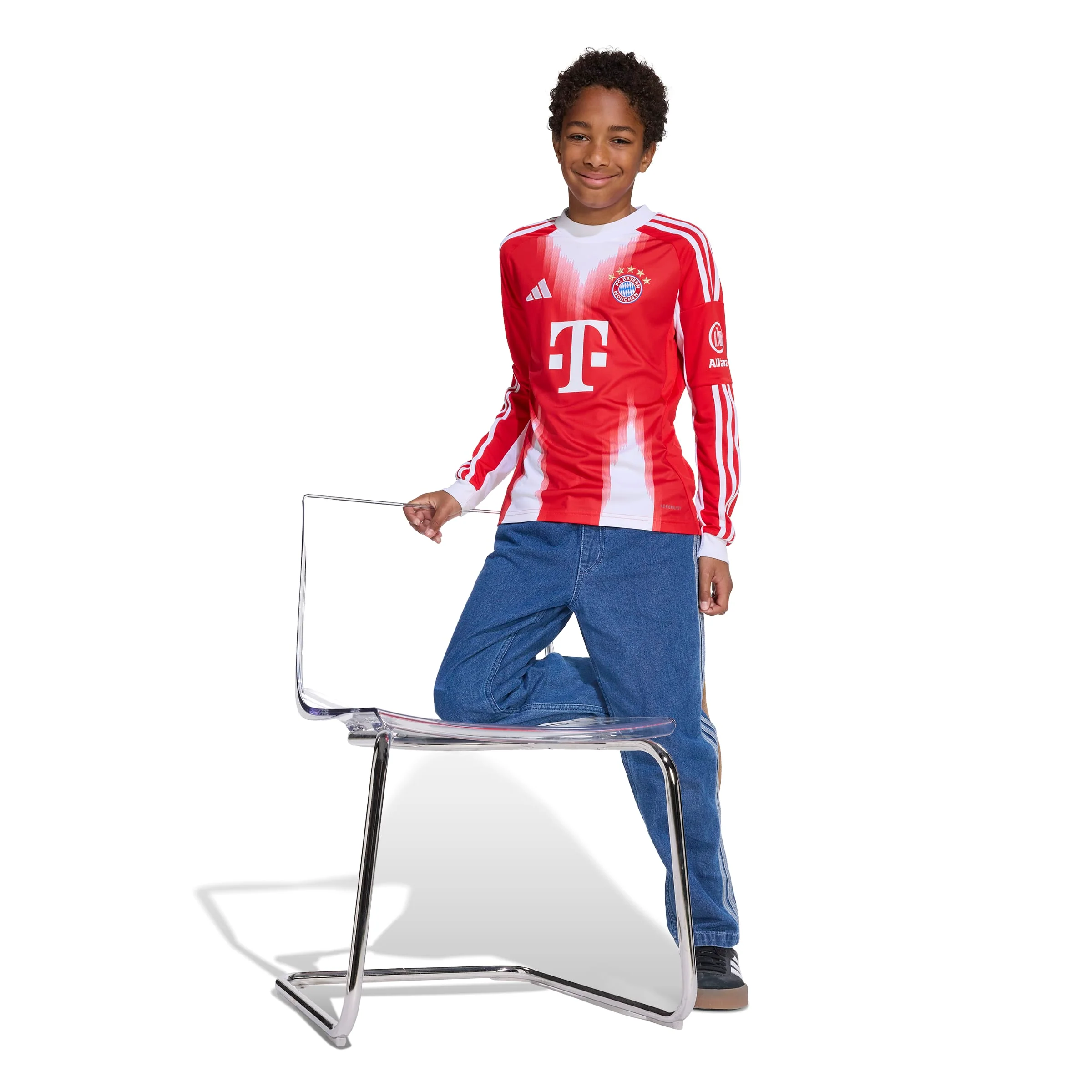 Bayern Munich 25/26 Home L/S Football Shirt Jnr - Image 7