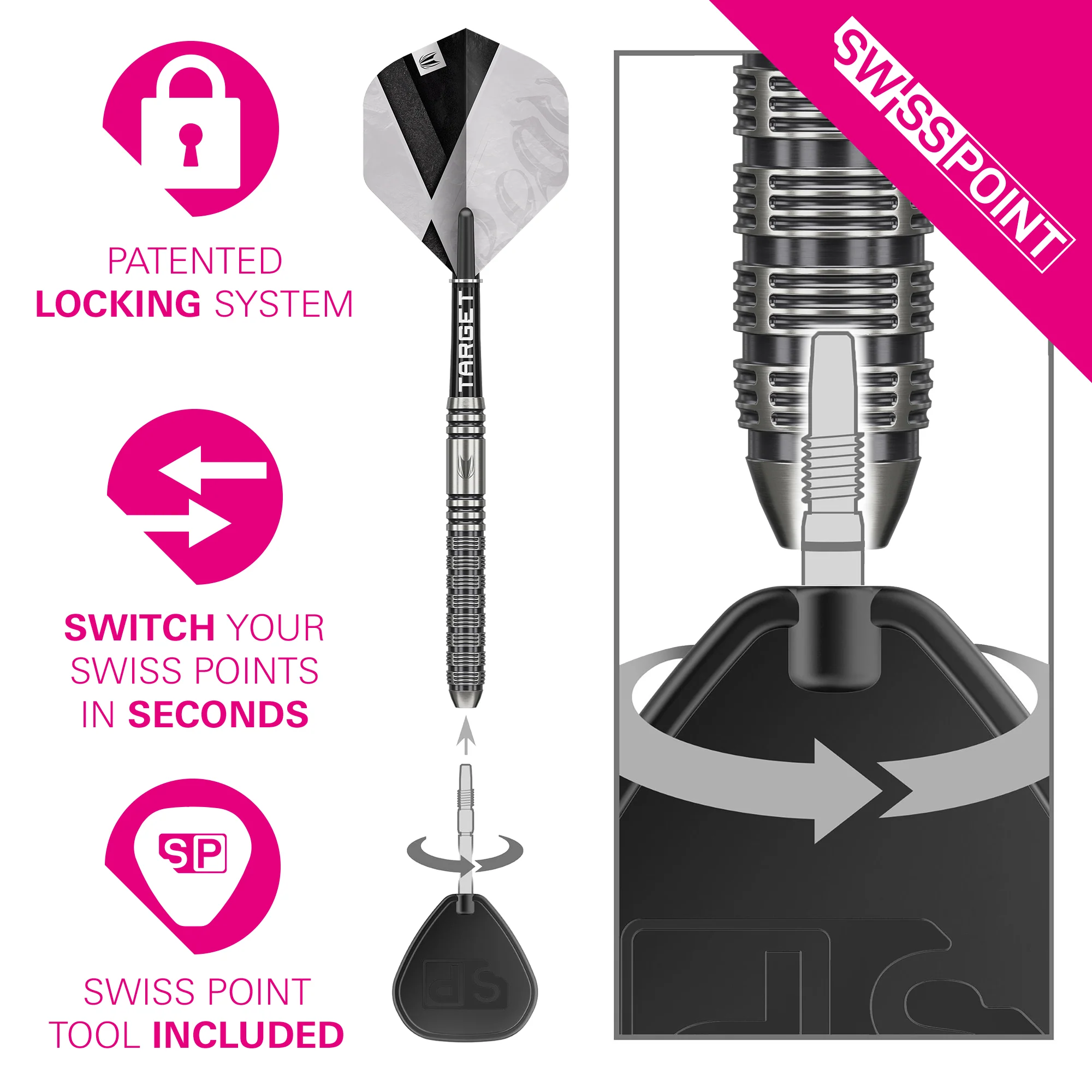 Beau Greaves G1 90% Tungsten - Swiss Point Steel Tip Darts - Image 6