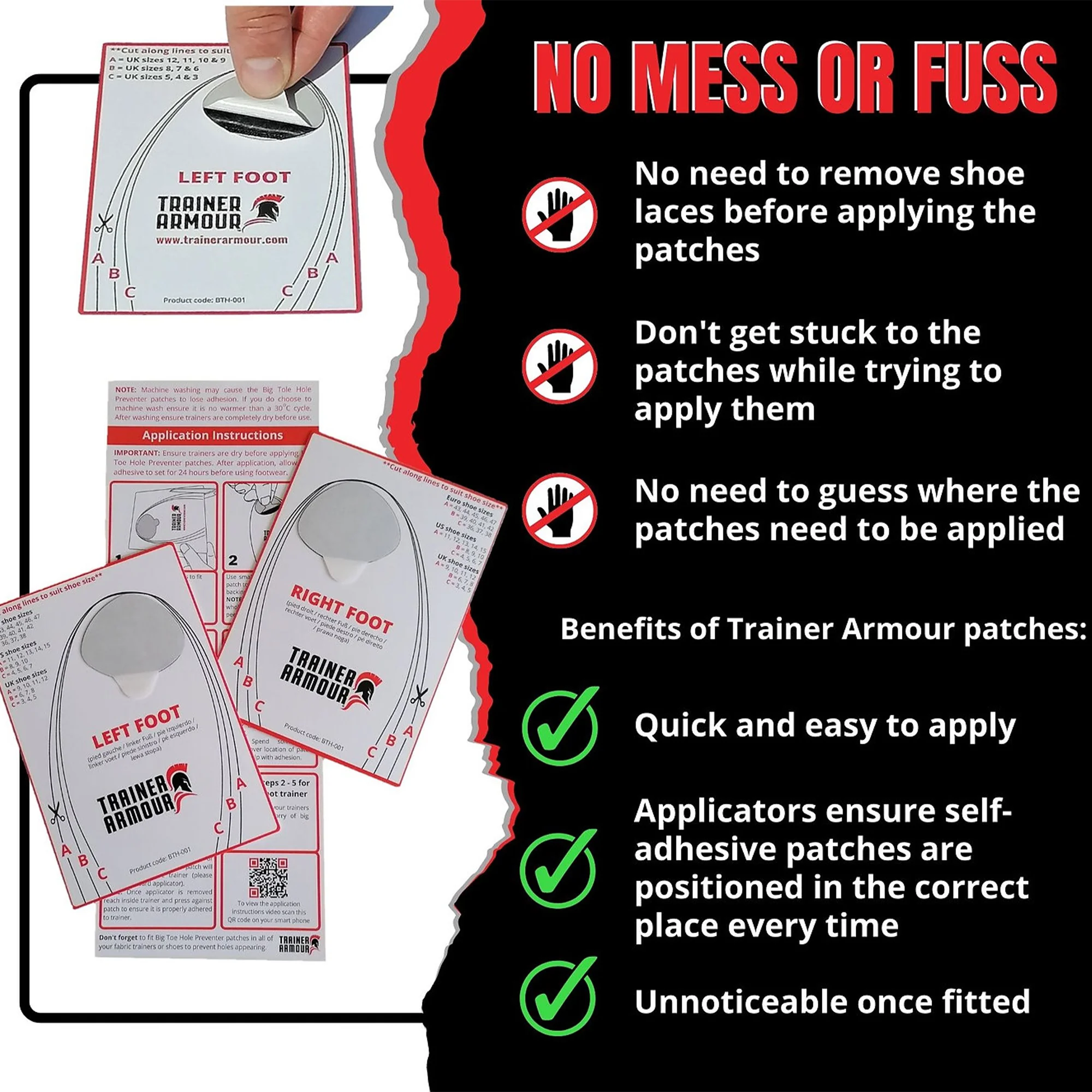 Big Toe Hole Preventer Patches - Image 3