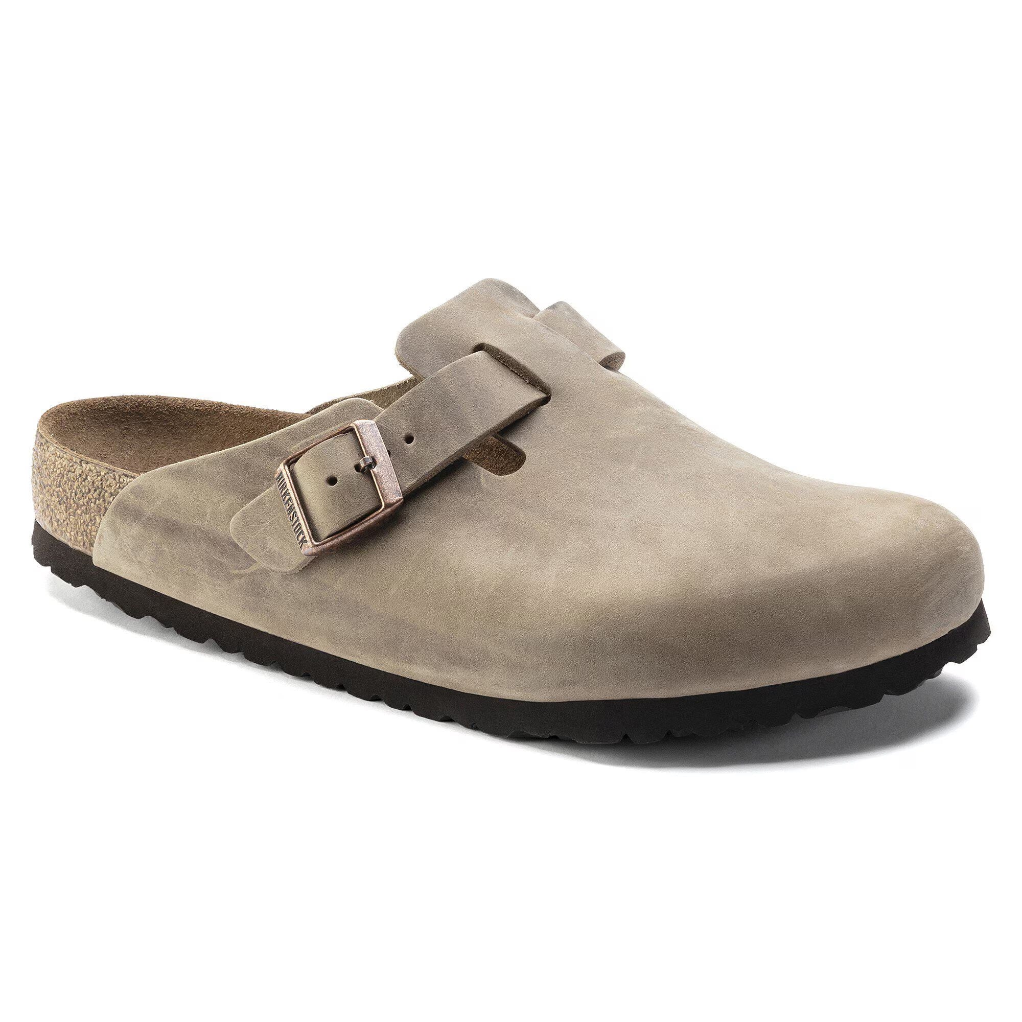 Boston Soft Footbed Oiled Leather Sandals - Image 2