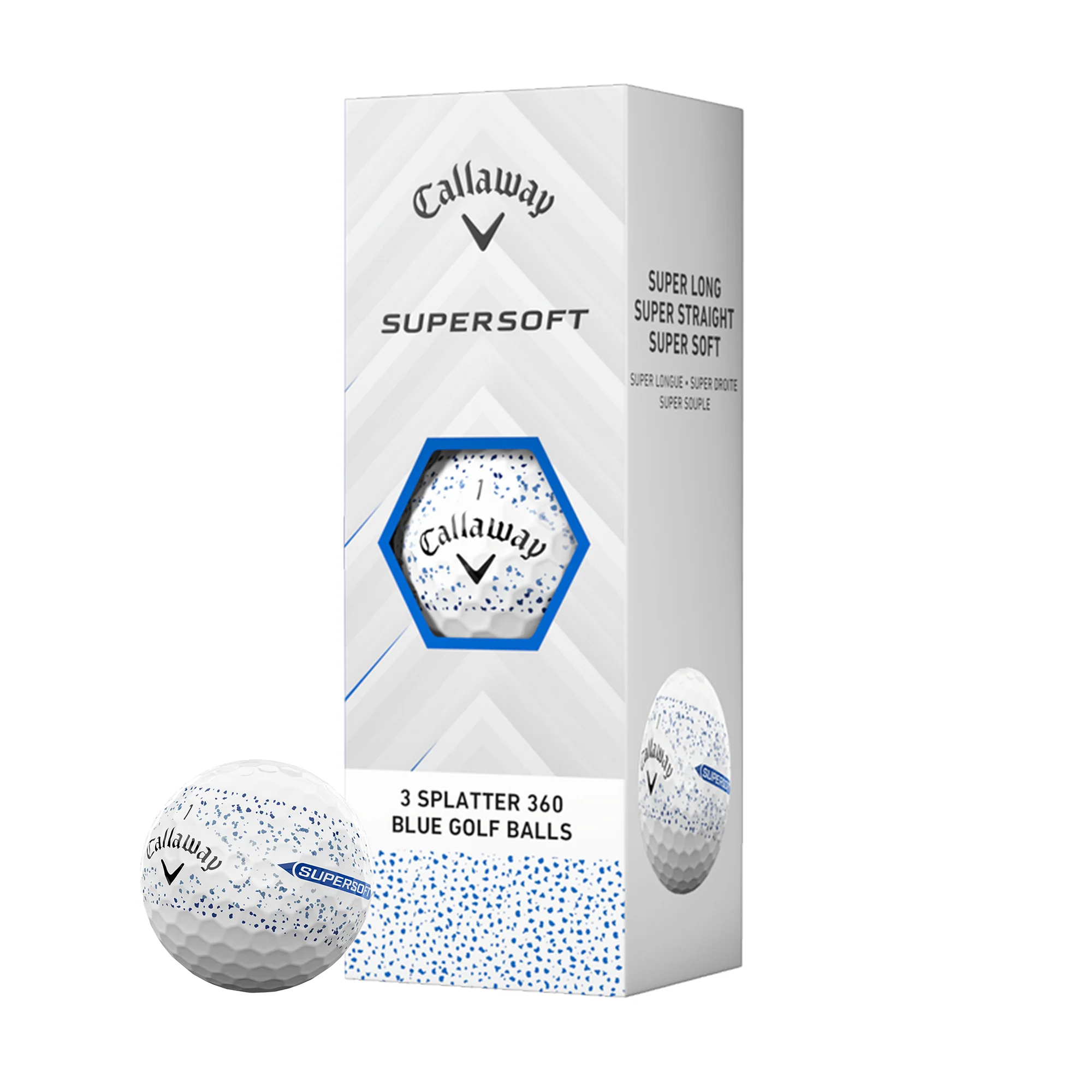 Supersoft 25 Splatter 360 Golf Balls (Sleeve)