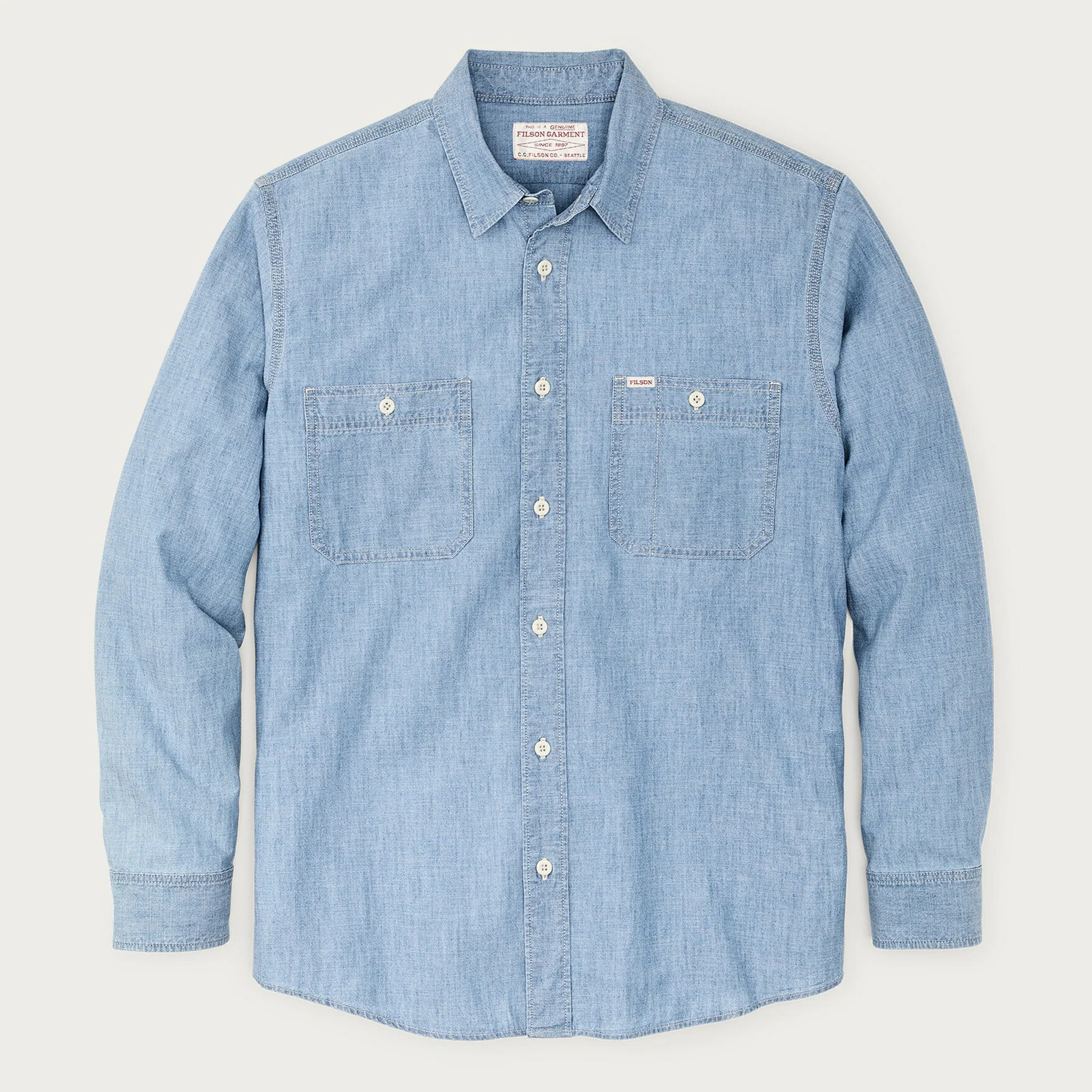 Chambray CPO Cotton Shirt - Image 7