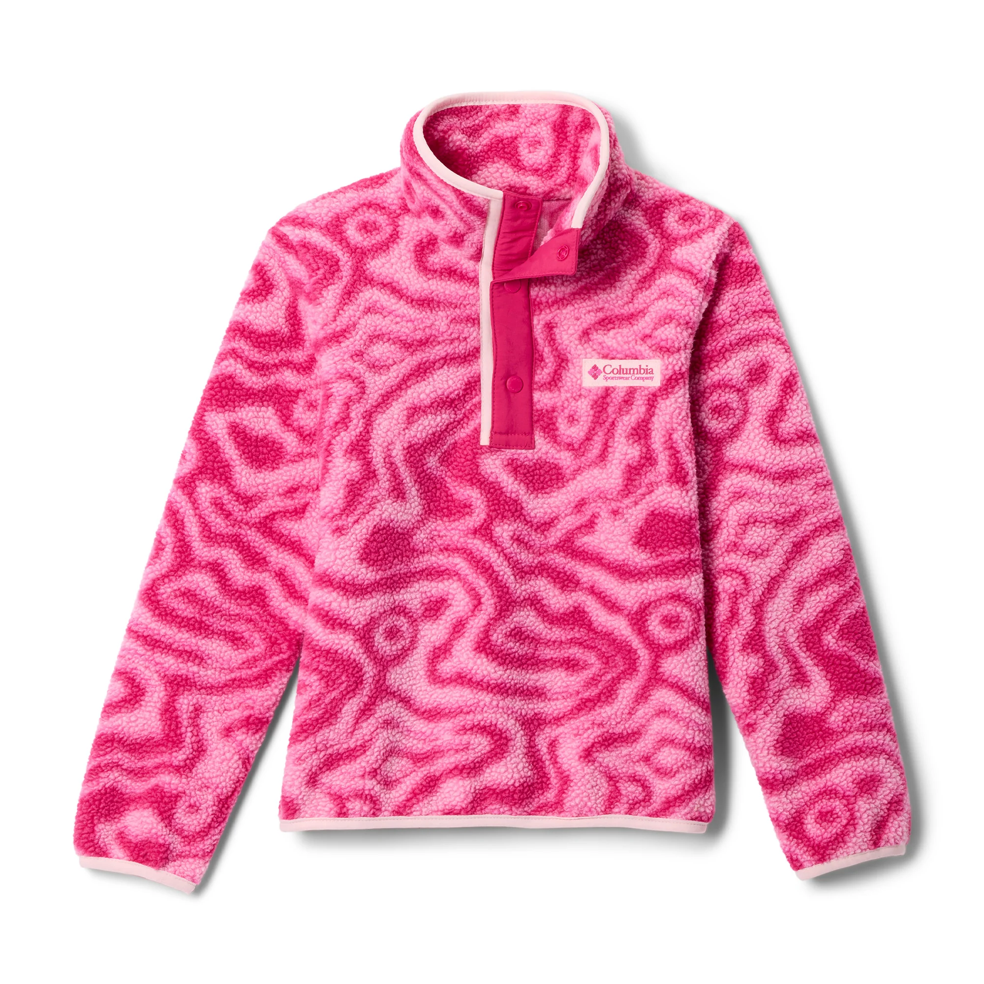 Junior Helvetia II Sherpa 1/4 Snap Printed Fleece