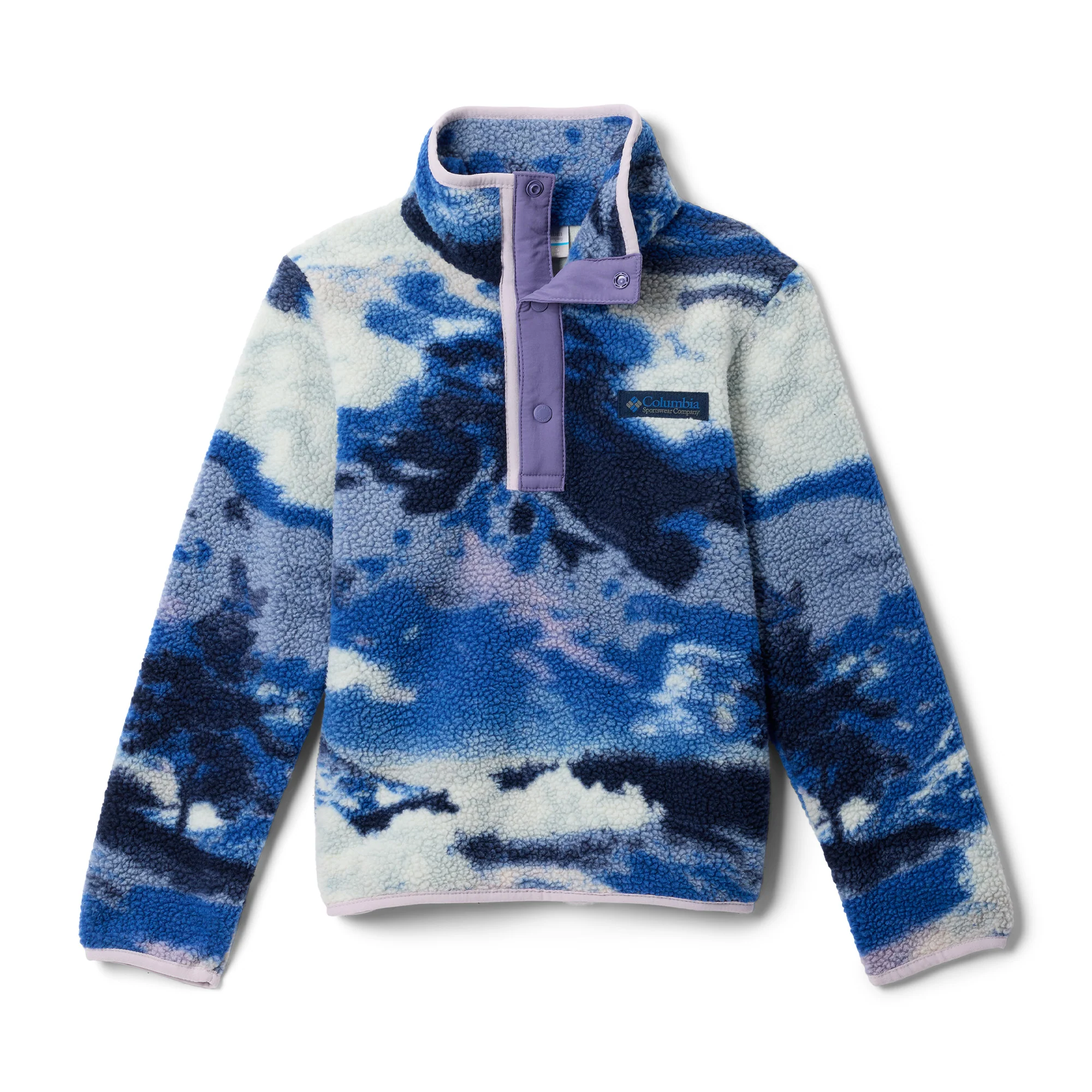 Junior Helvetia II Sherpa 1/4 Snap Printed Fleece