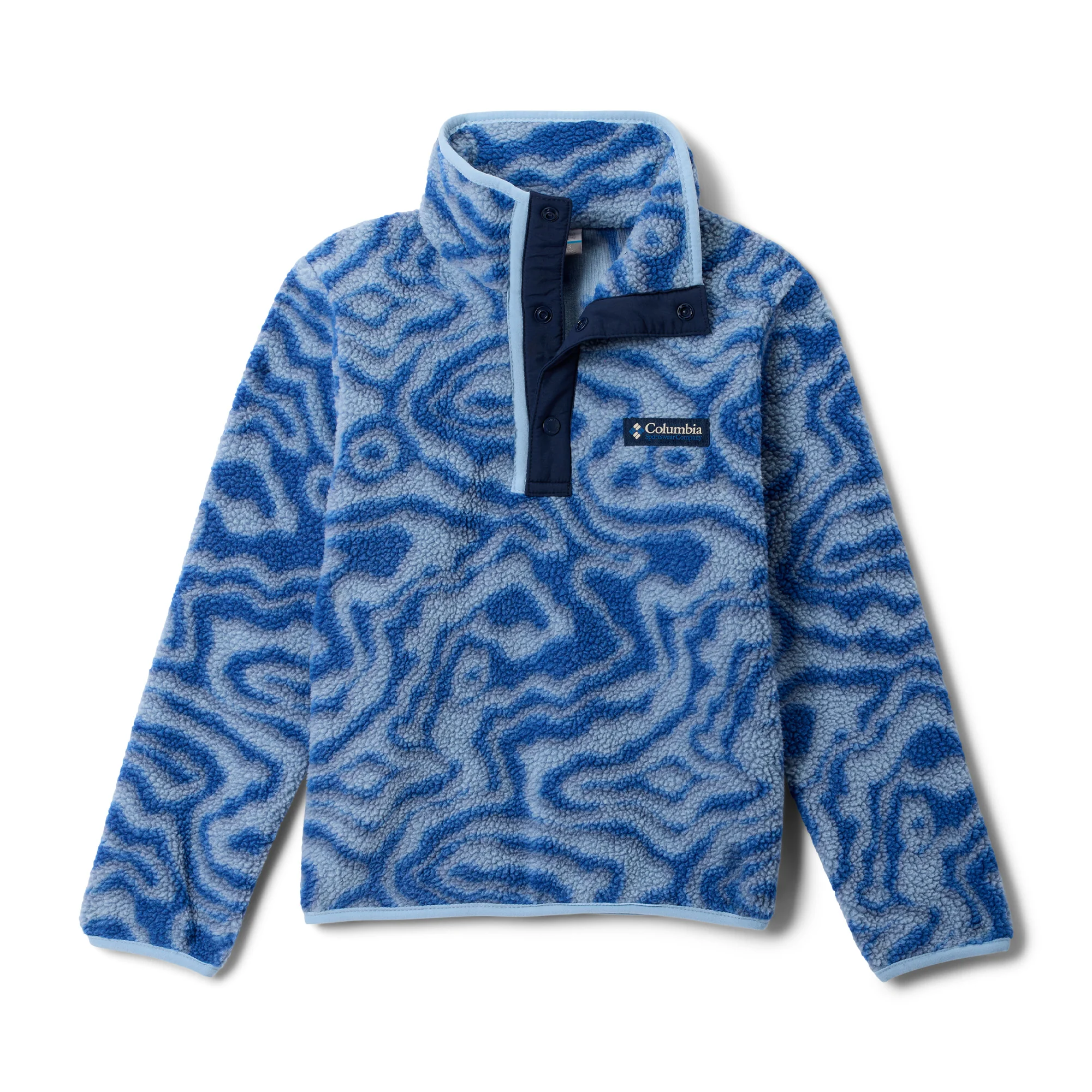 Junior Helvetia II Sherpa 1/4 Snap Printed Fleece