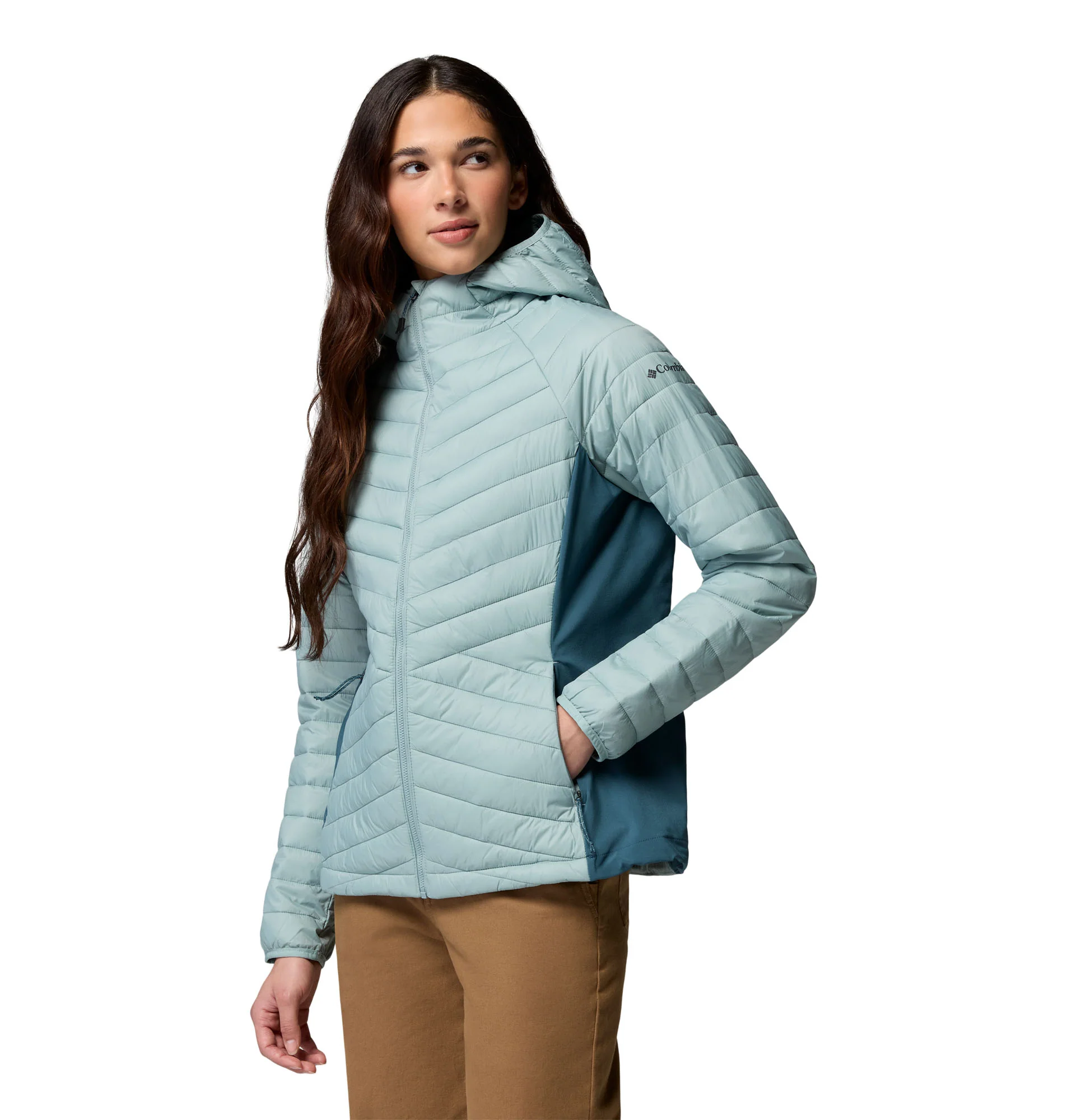 Women's Powder Pass III Hybrid Hooded Jacket - Image 3