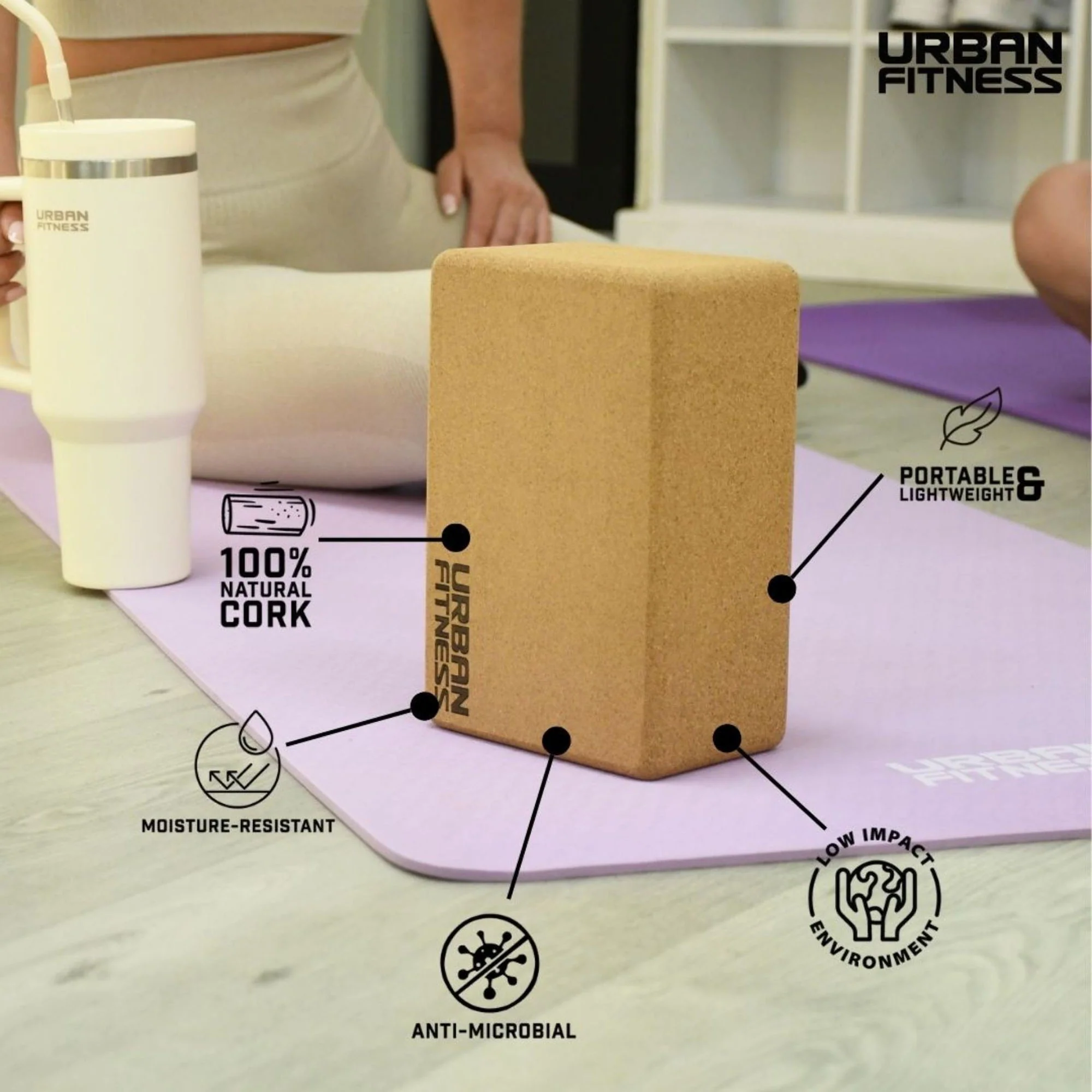 Cork Yoga Brick - Image 4