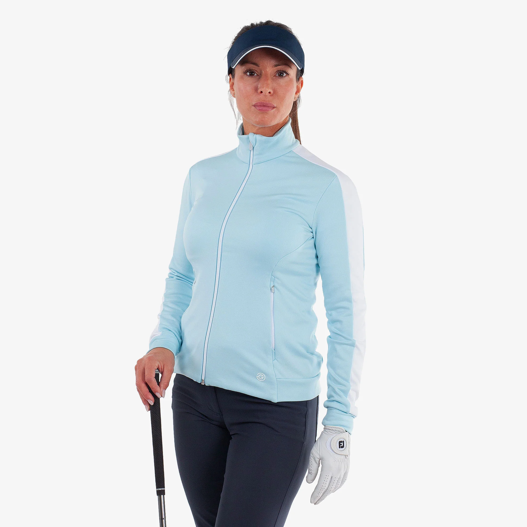 Dixie Full Zip Golf Insula Top Womens