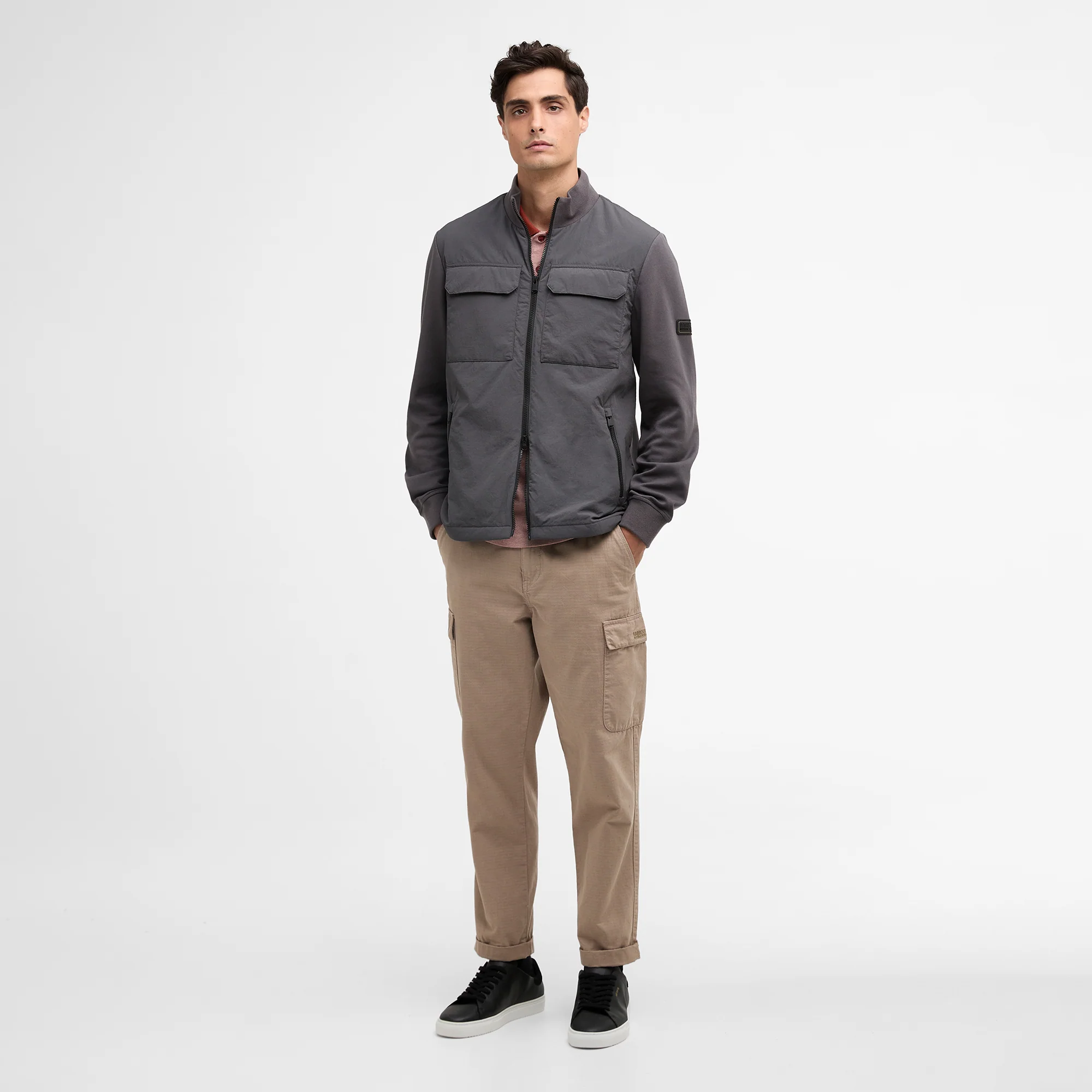 Ethan Funnel Neck Quilted Sweat - Image 3