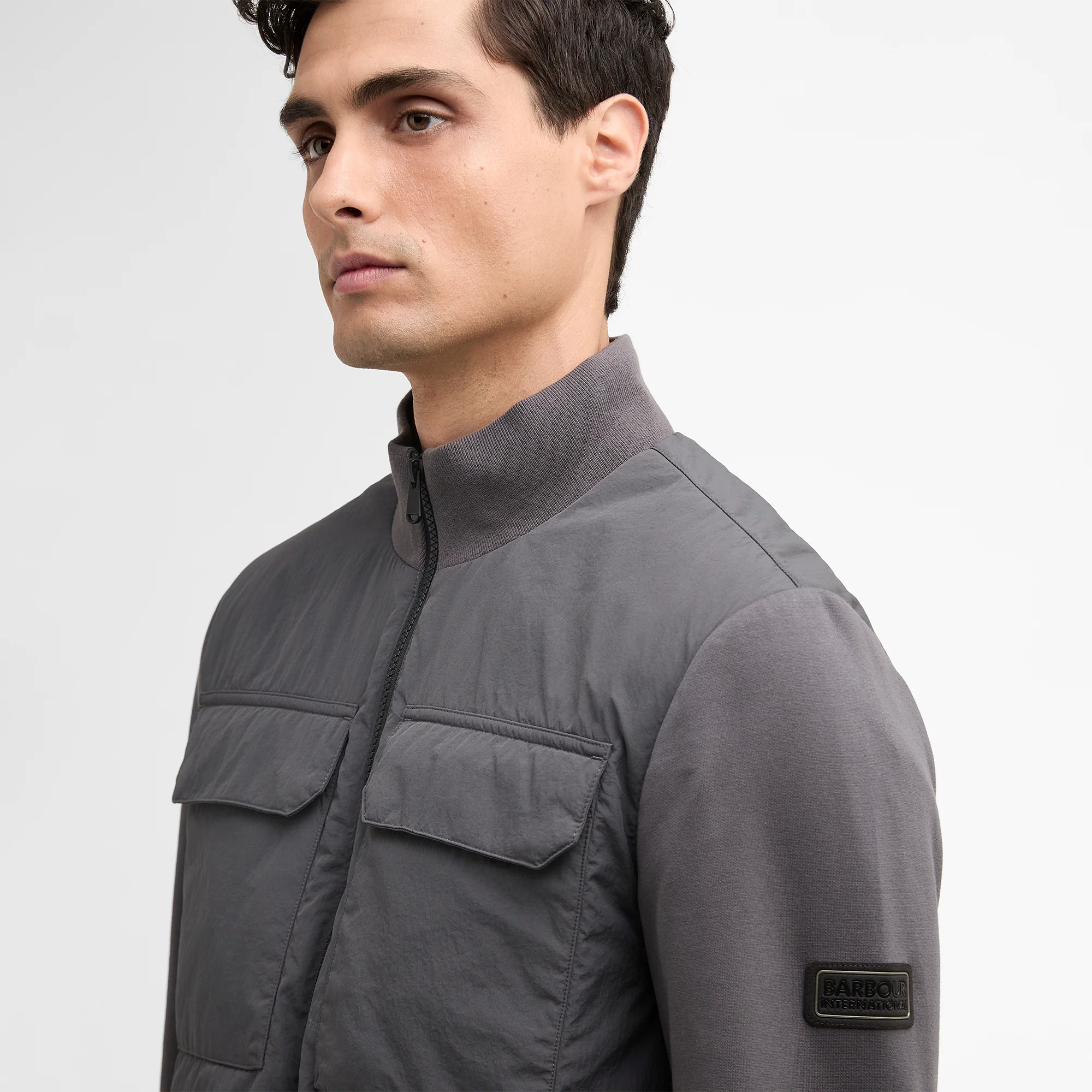 Ethan Funnel Neck Quilted Sweat - Image 4