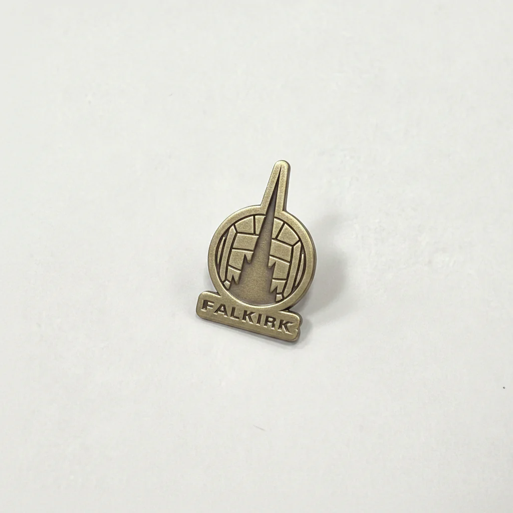 Falkirk Crest Pin Badge (Bronze/Bronze)