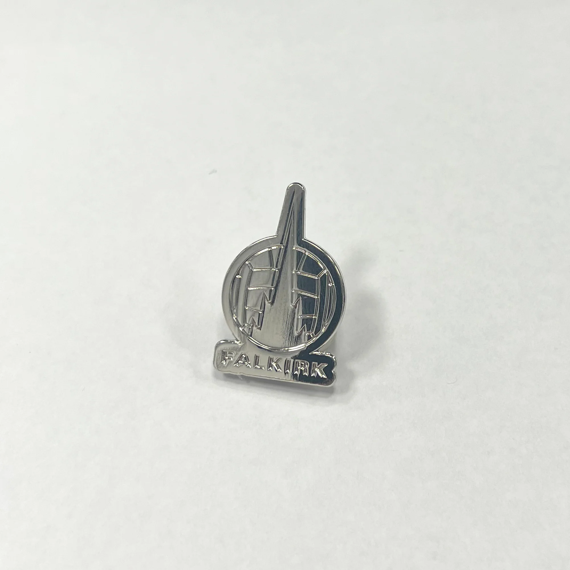 Falkirk Crest Pin Badge (Silver/Silver)