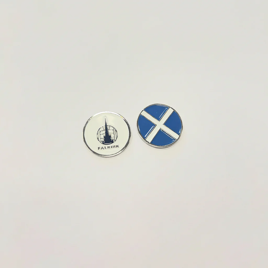 Falkirk Saltire Poker Chip Golf Ball Marker - Image 2