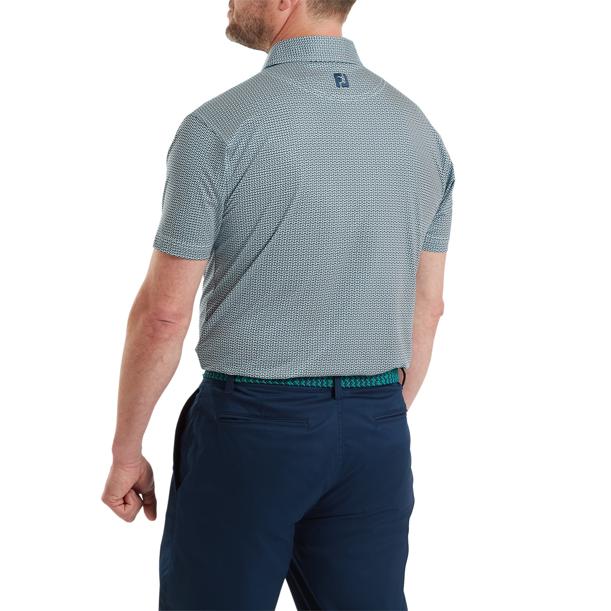 FJ Nautical Flag Print Lisle Polo Shirt - Image 2
