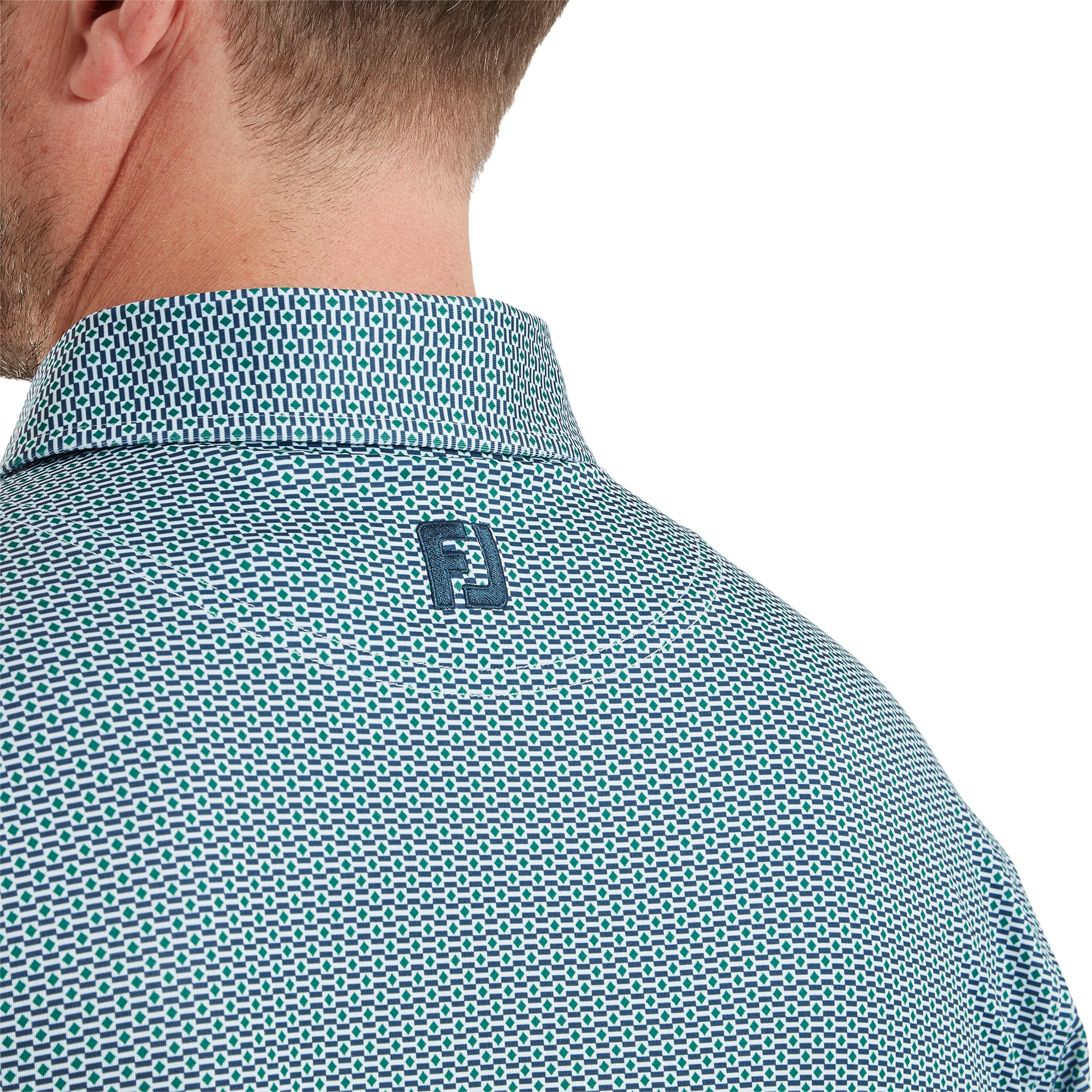 FJ Nautical Flag Print Lisle Polo Shirt - Image 3