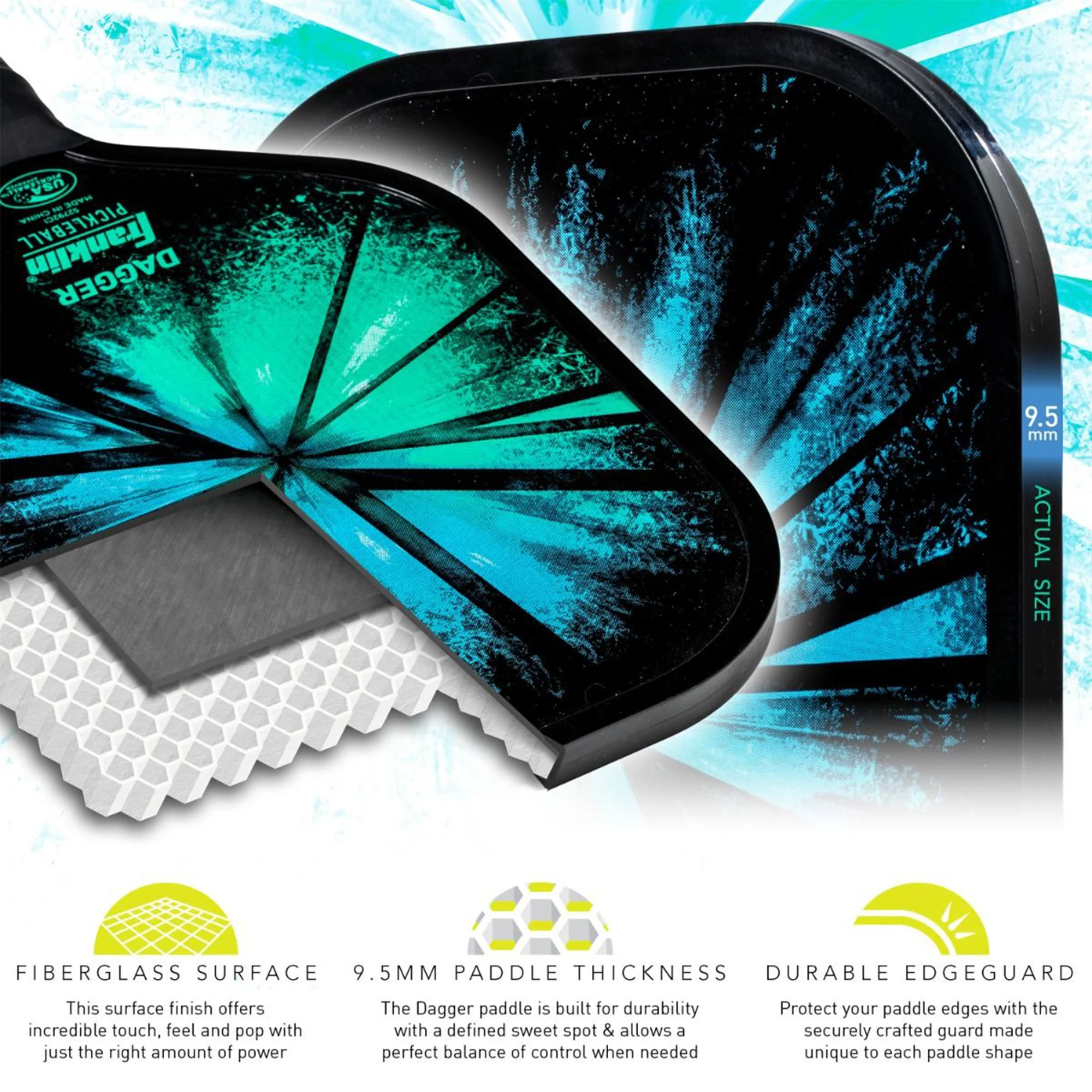 Franklin Dagger 2-Player Pickleball Paddle & Ball Set - Image 5
