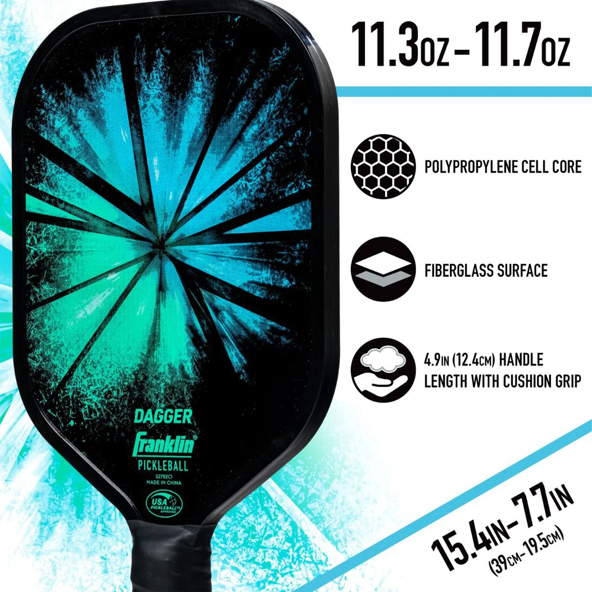 Franklin Dagger 2-Player Pickleball Paddle & Ball Set - Image 7