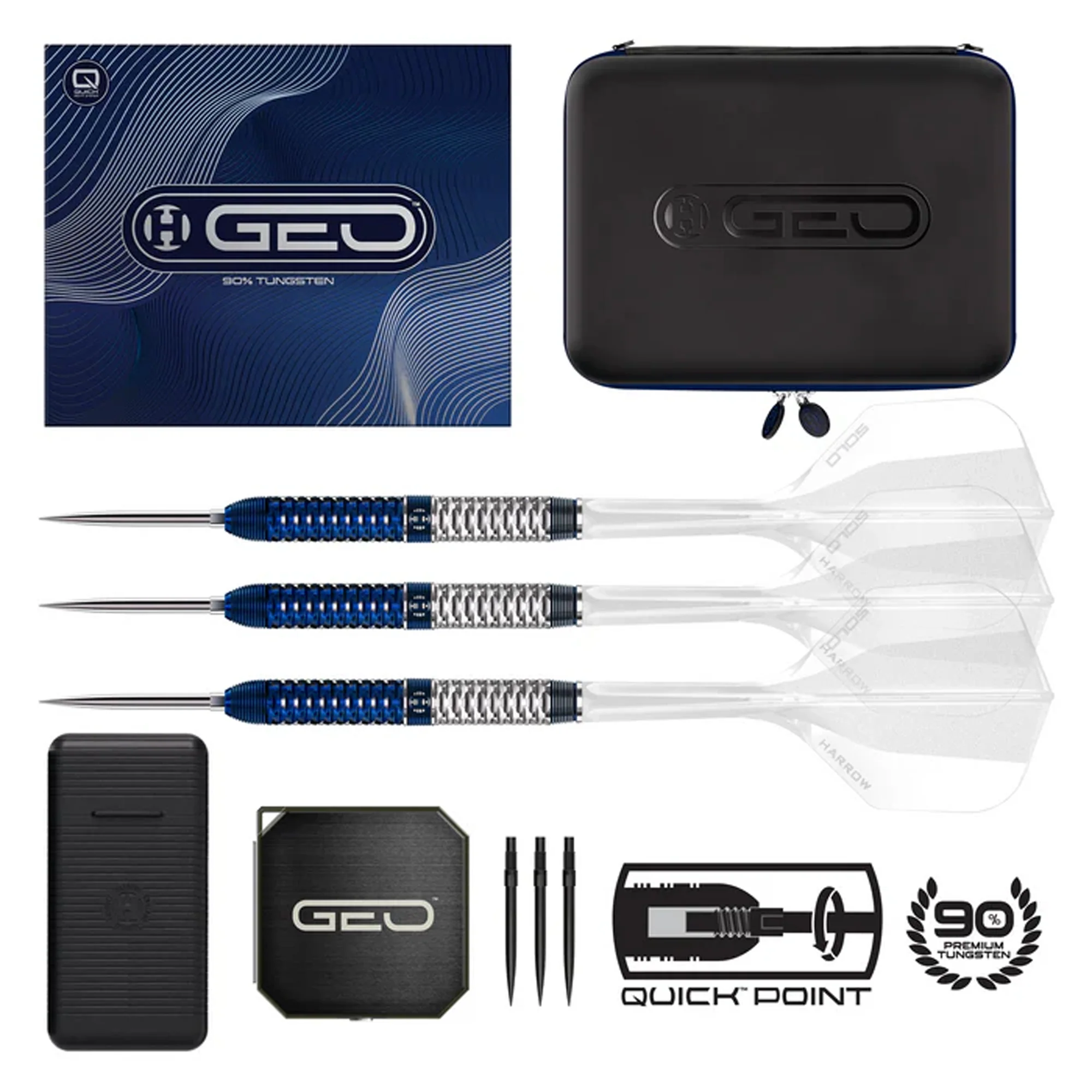 Geo 01 Parallel 90% Quick Point Darts - Steel Tip Darts - Image 7