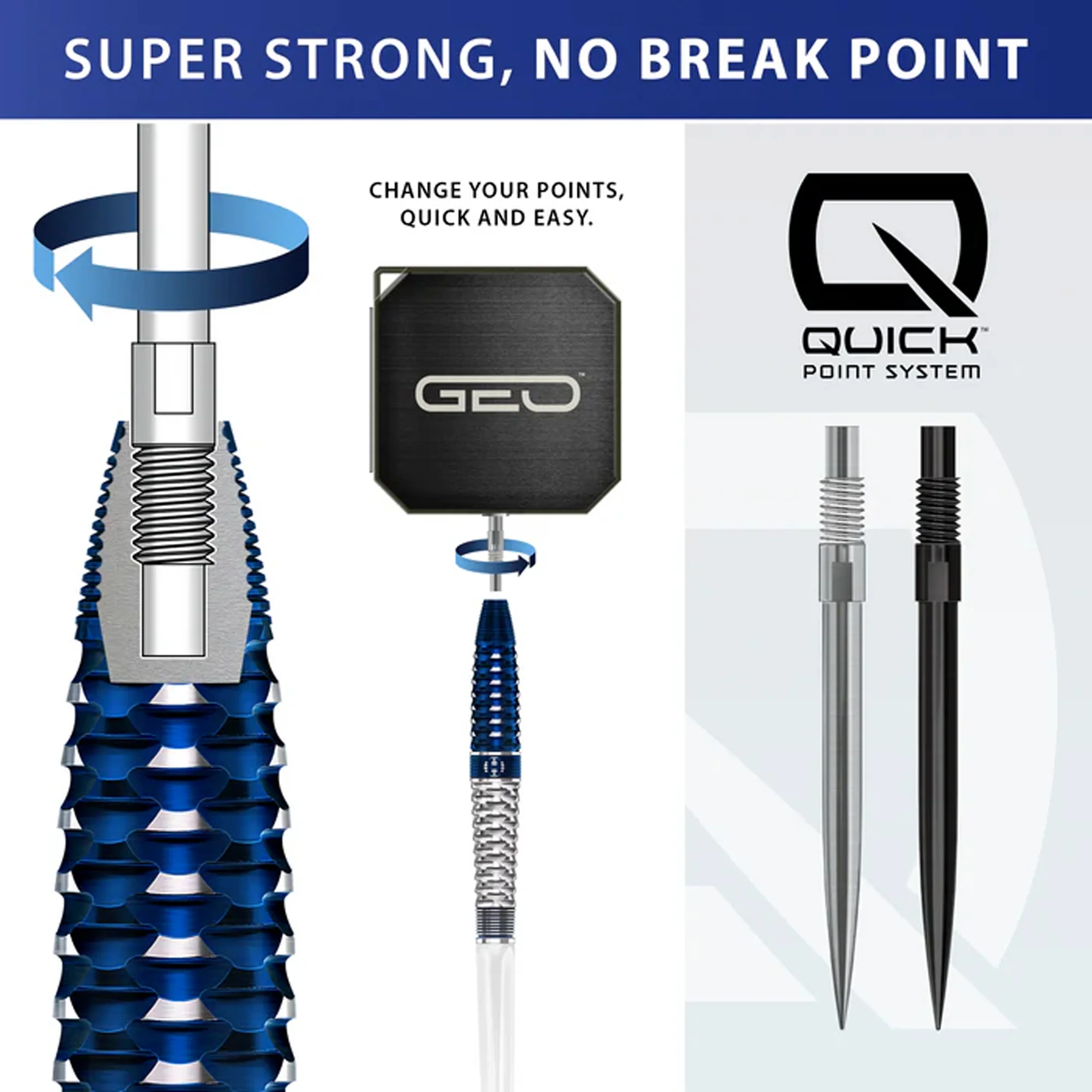 Geo 02 Torpedo 90% Quick Point Darts - Steel Tip Darts - Image 5