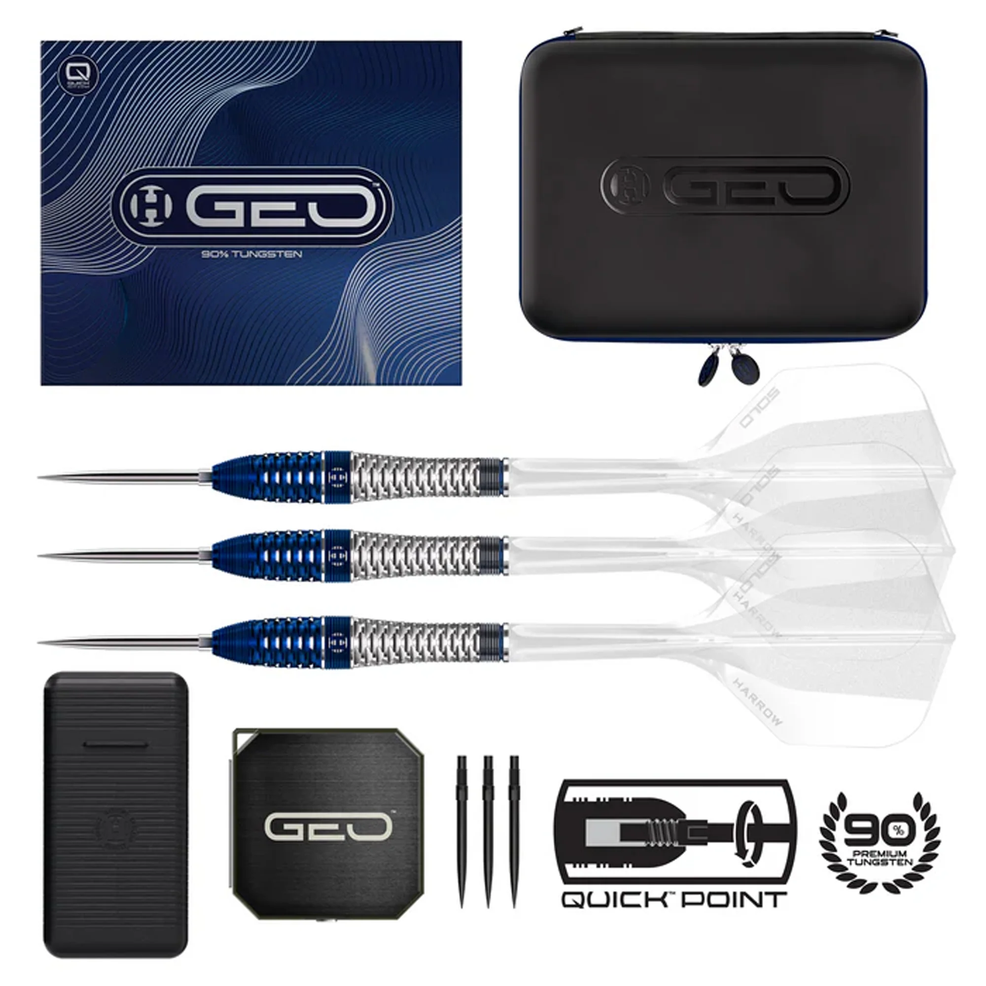 Geo 03 Bomb 90% Quick Point Darts - Steel Tip Darts