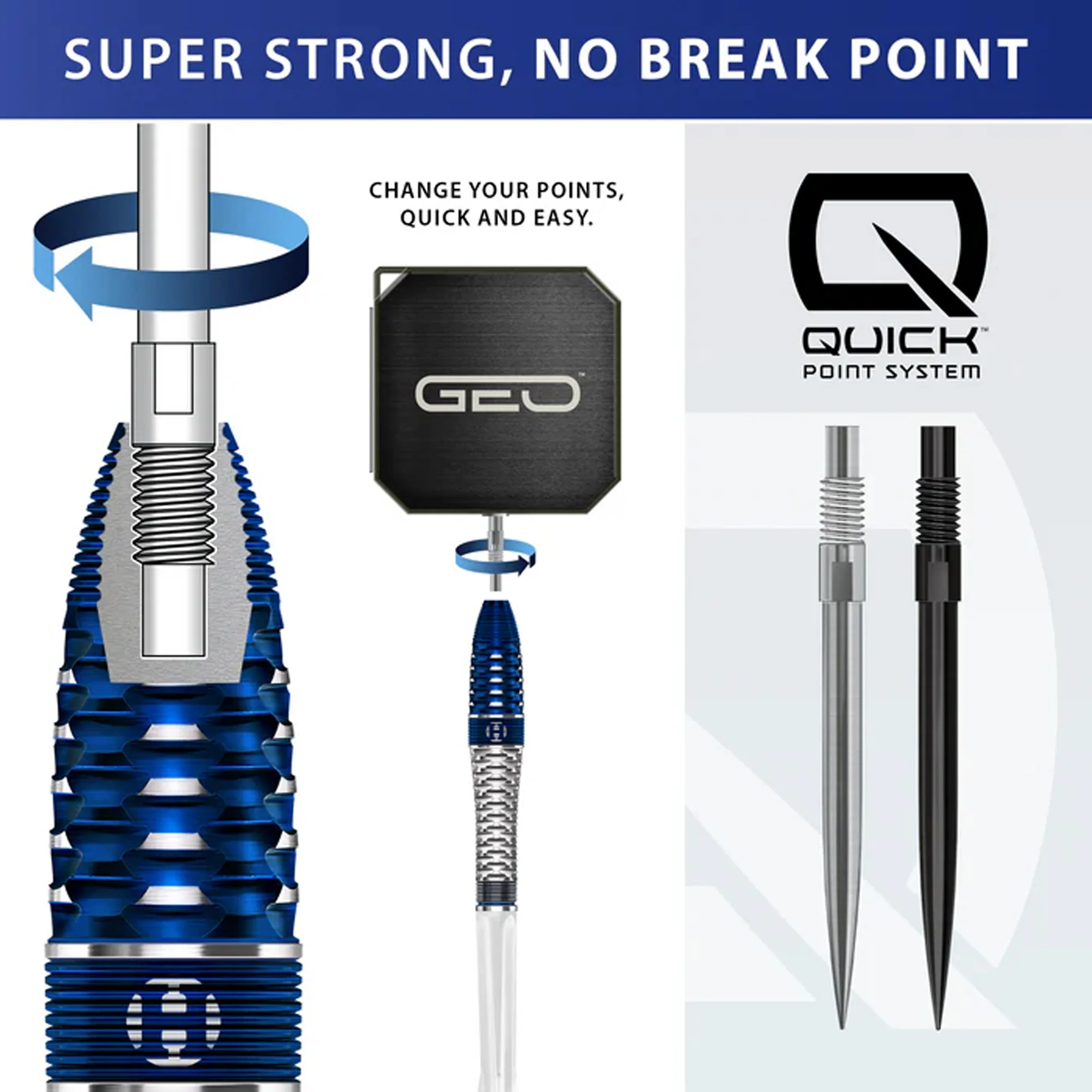 Geo 03 Bomb 90% Quick Point Darts - Steel Tip Darts - Image 5
